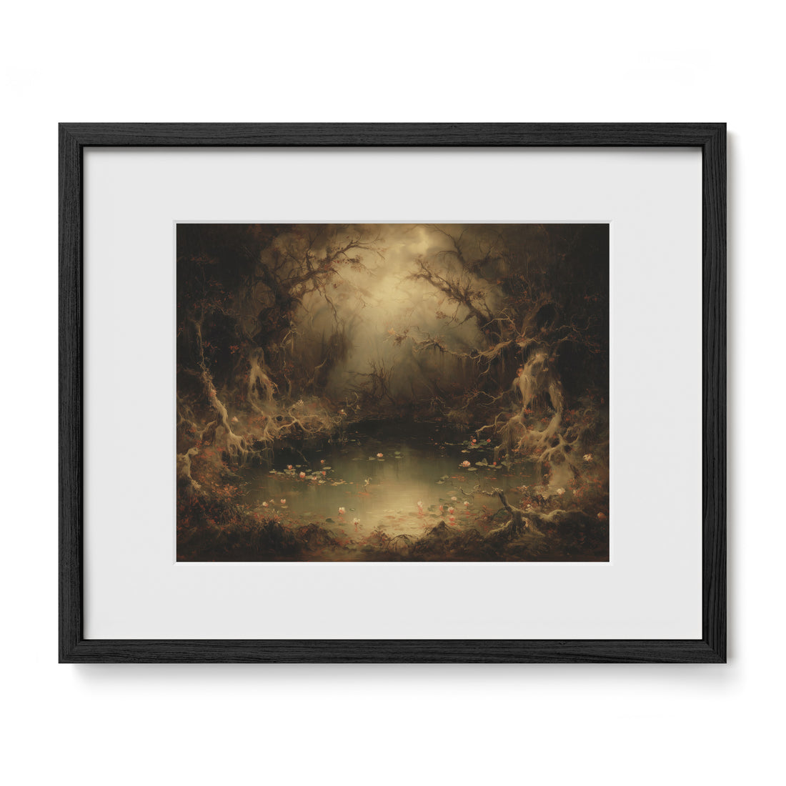Forest Path in Autumn Gloom