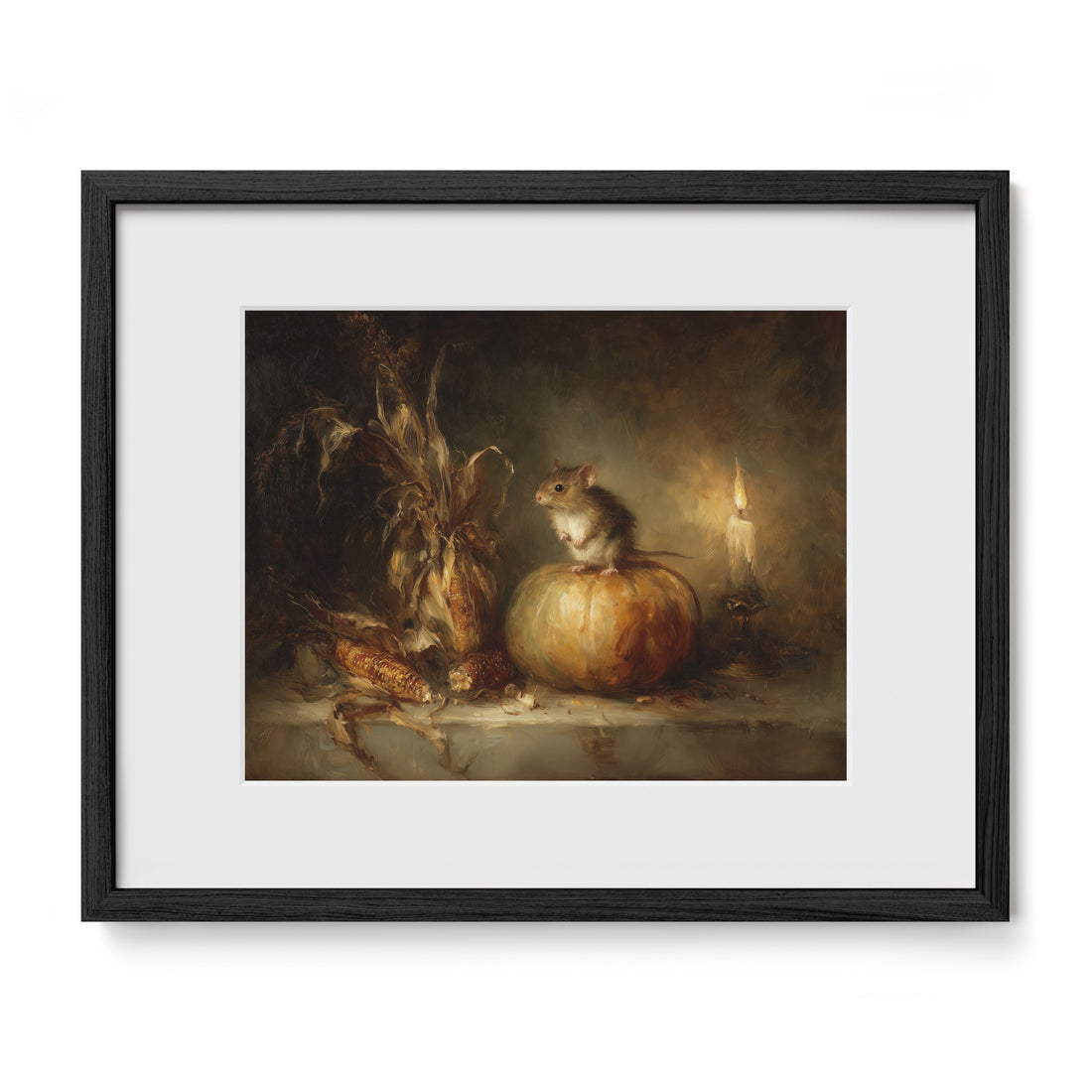 Pumpkin Mouse and Corn
