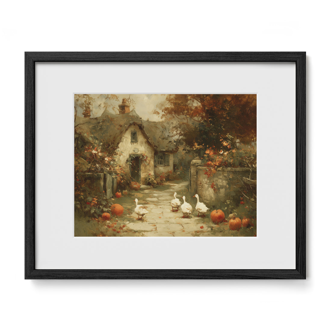 Cottage Path With Ducks