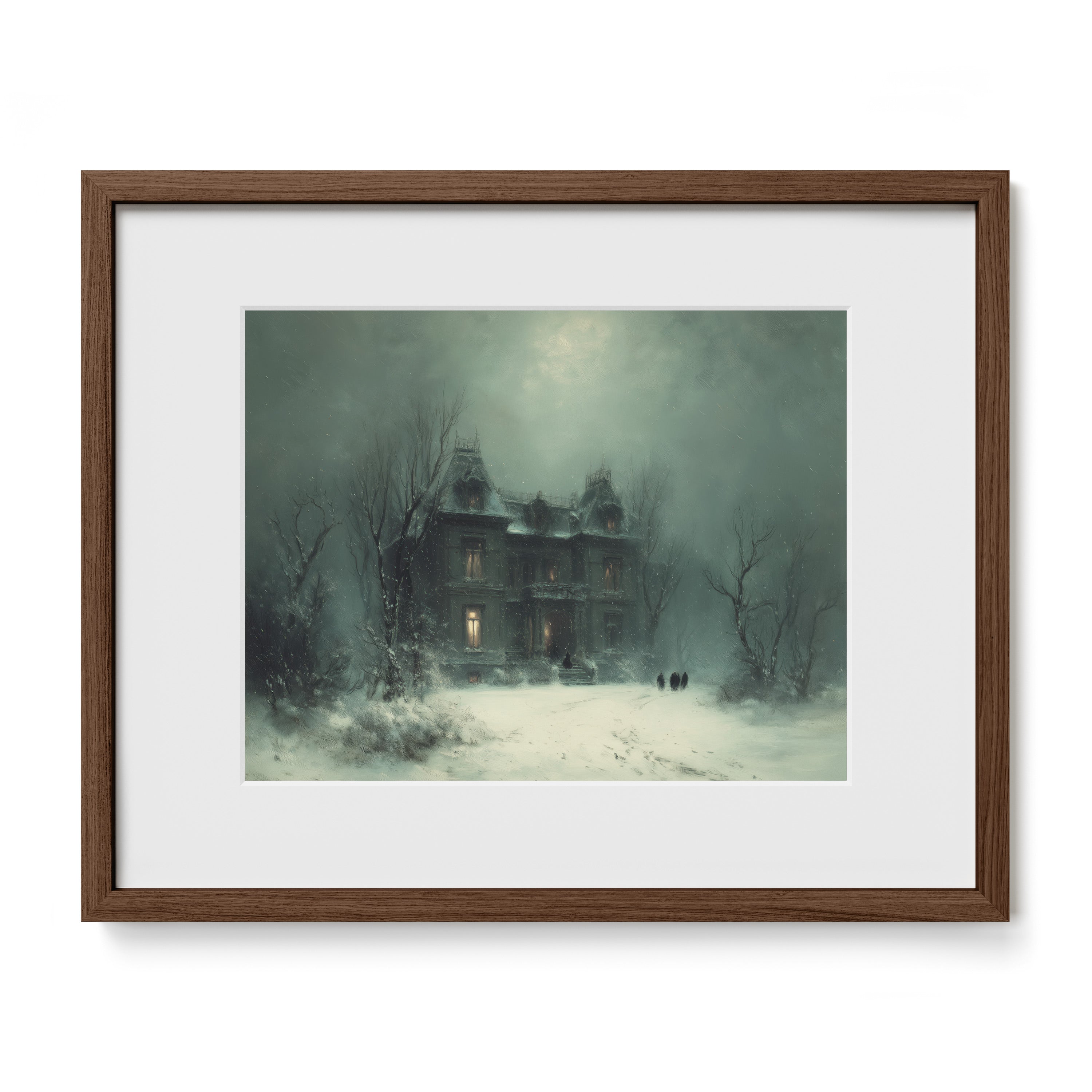 The Old Manor In Snow