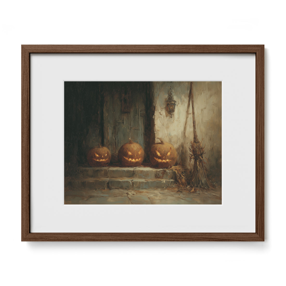 Jack-o'-Lanterns on Steps