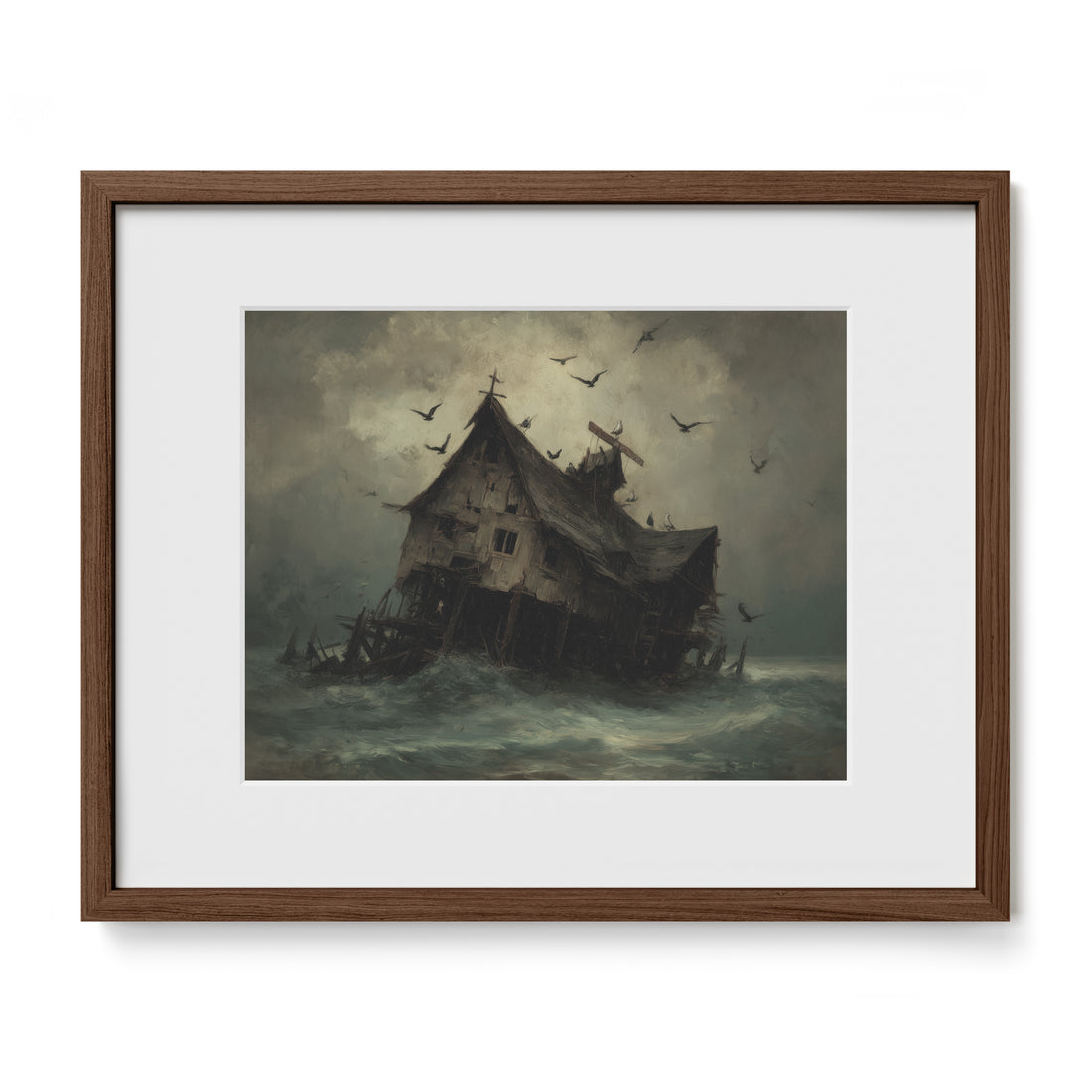 Shipwrecked House at Sea