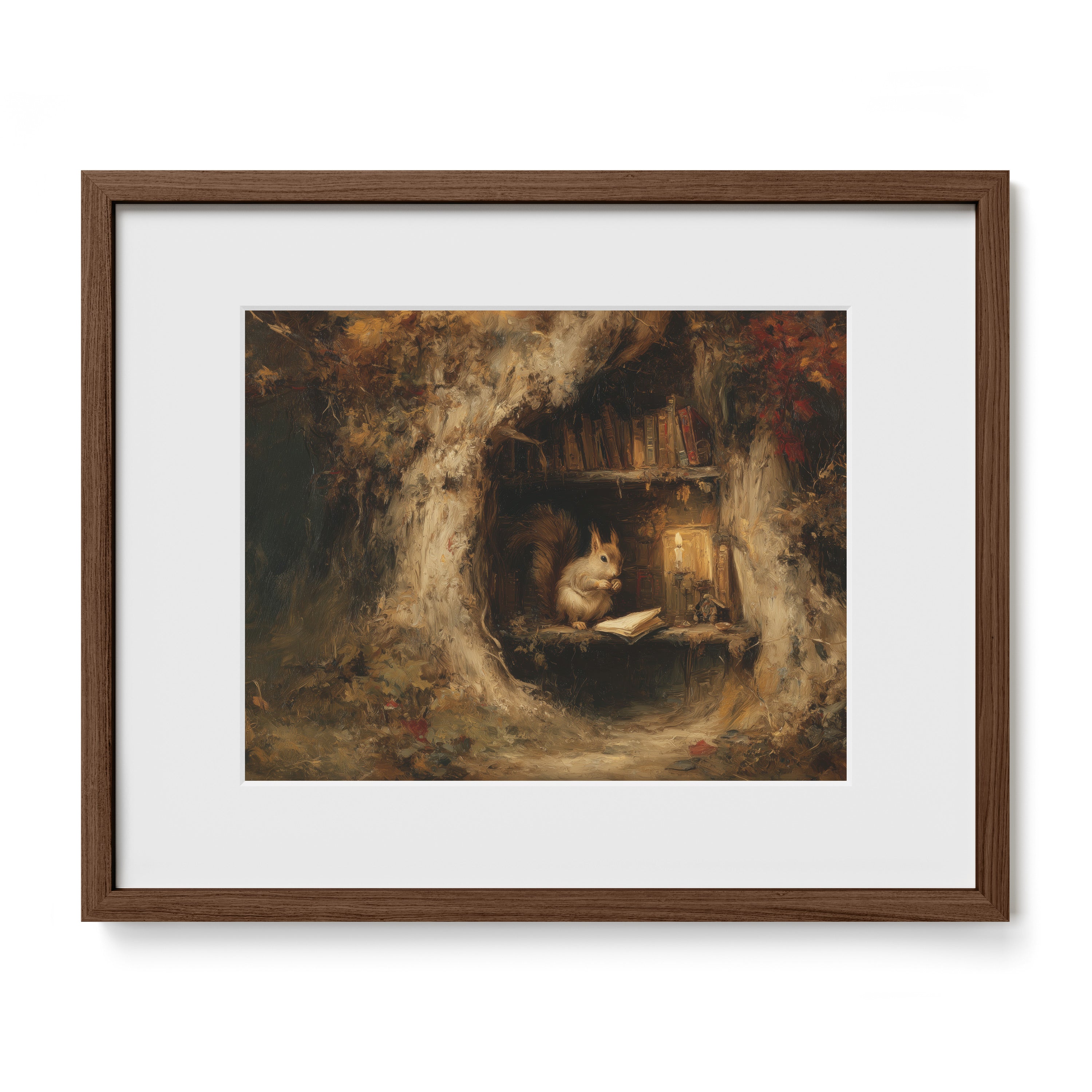 Squirrel in Hollow Tree