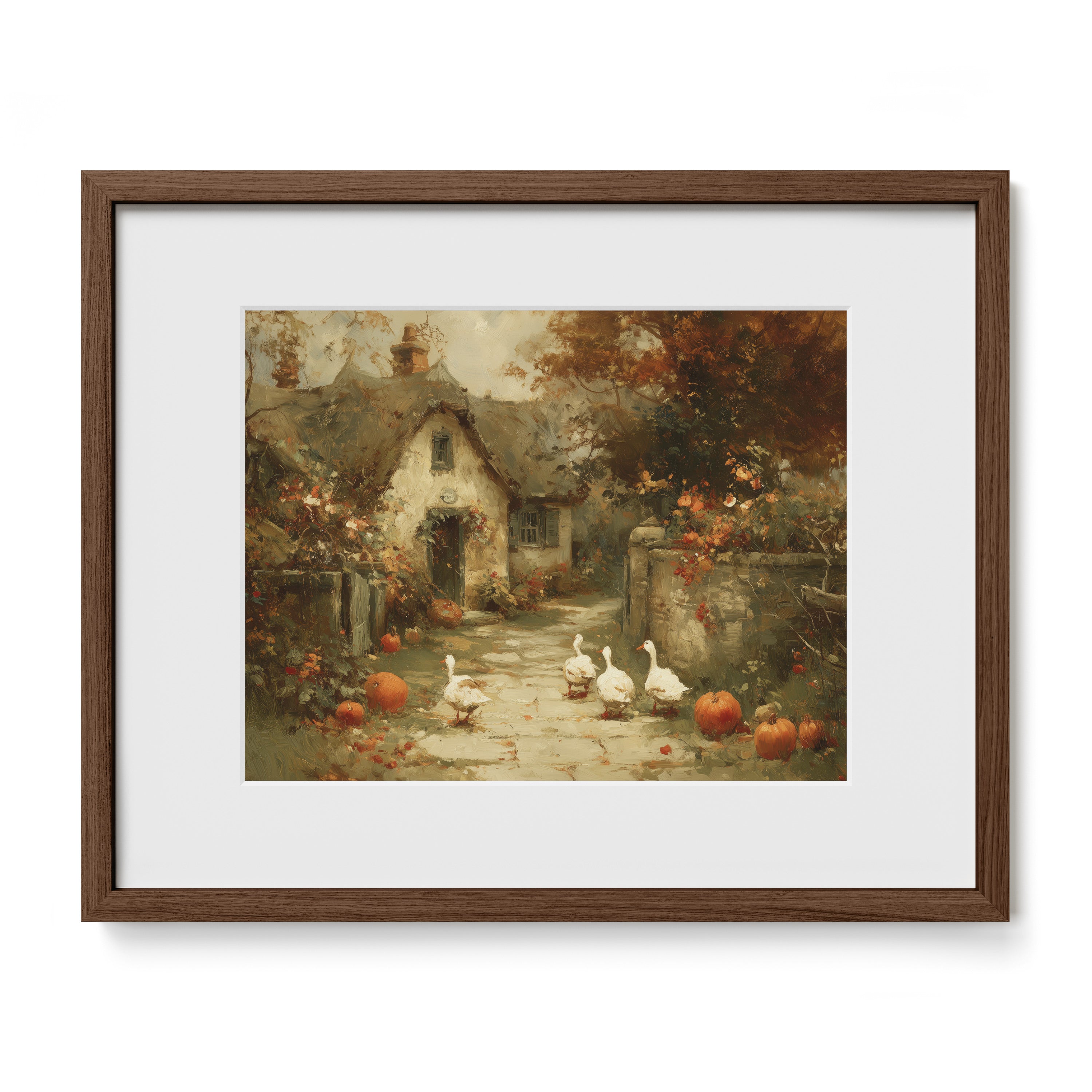 Cottage Path With Ducks