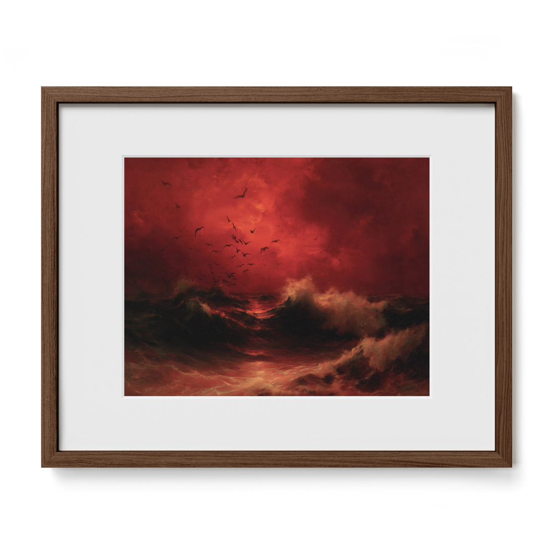 Blood Red Ocean Sky