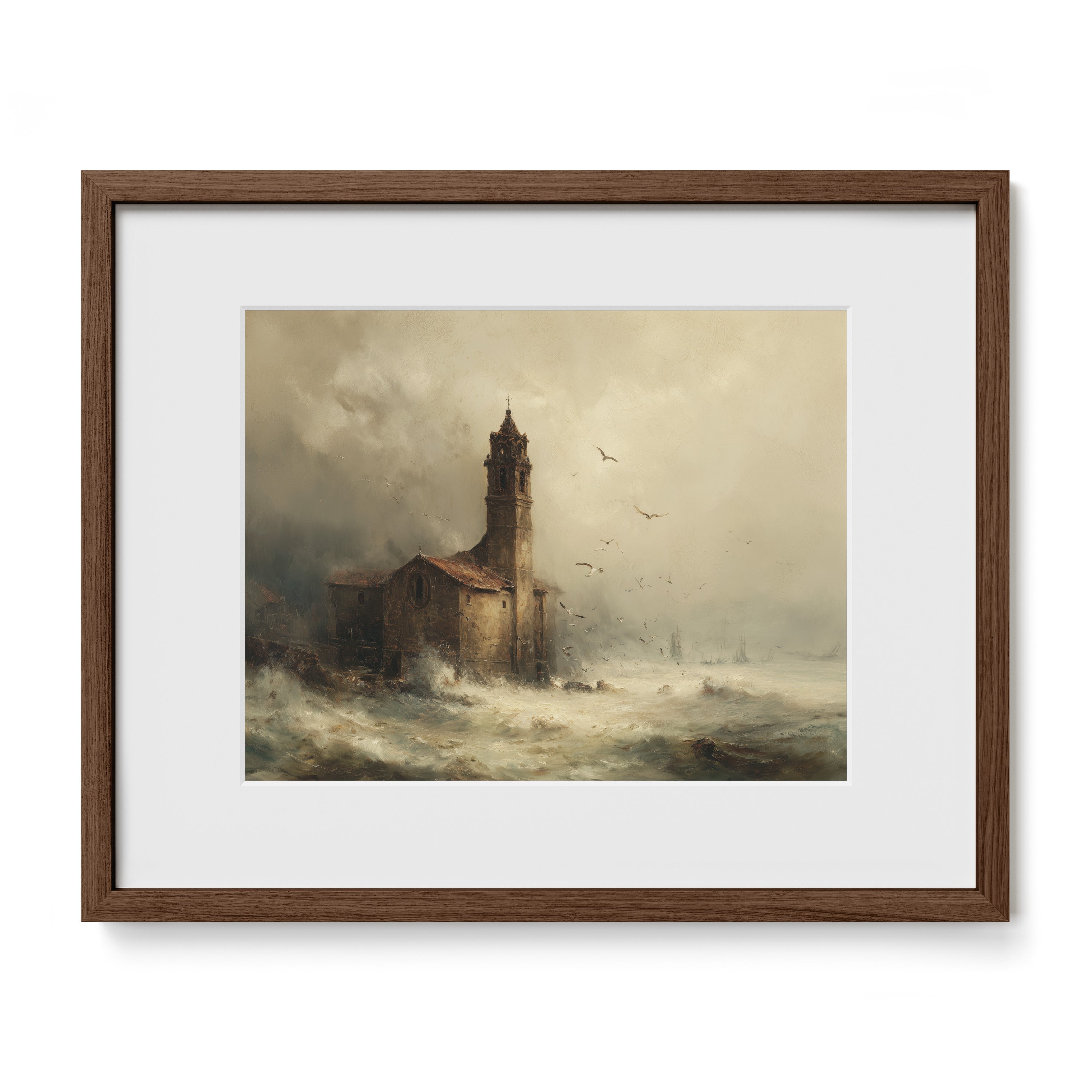 Church Tower in Storm