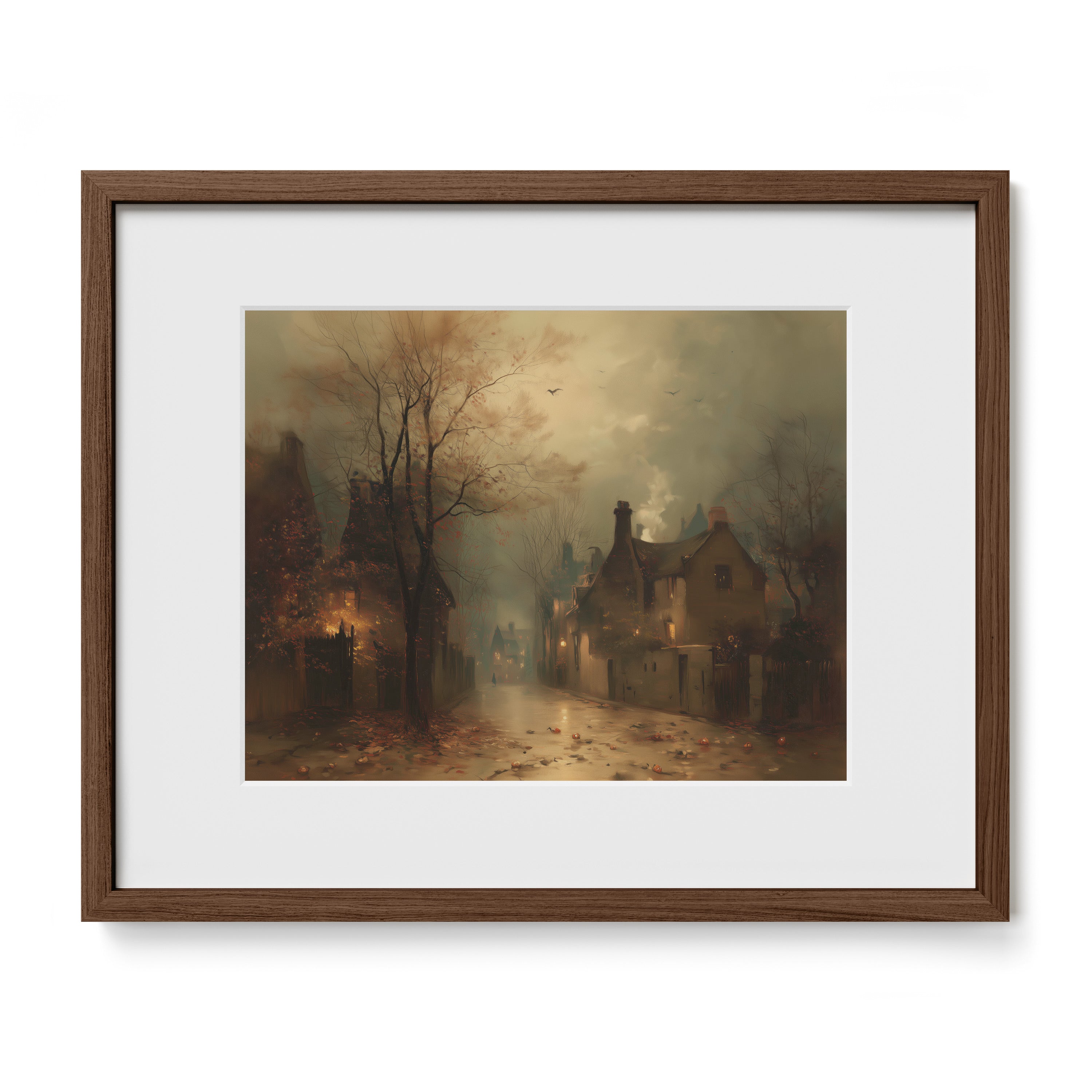Fog Over Village Road
