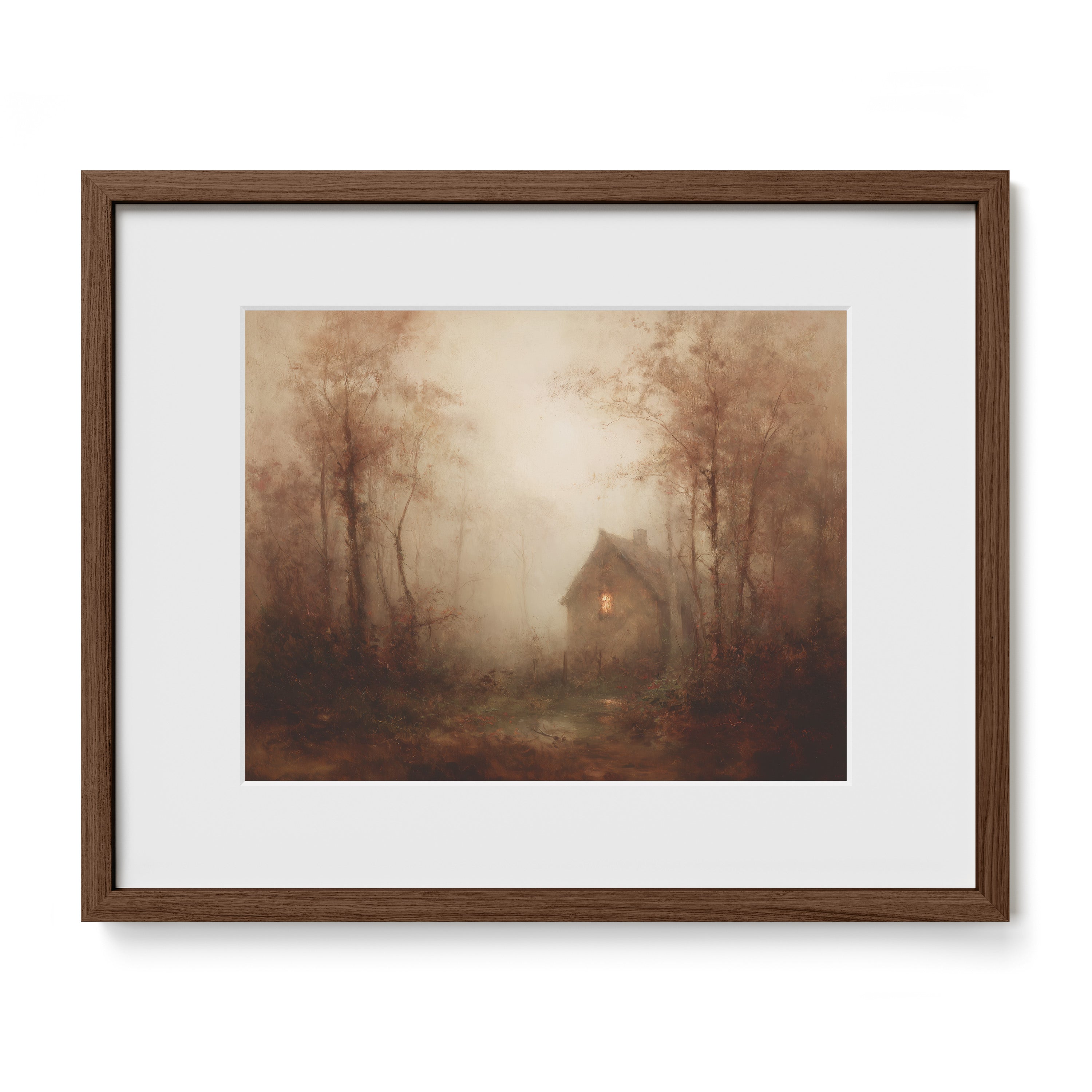 Light in the Foggy Pines