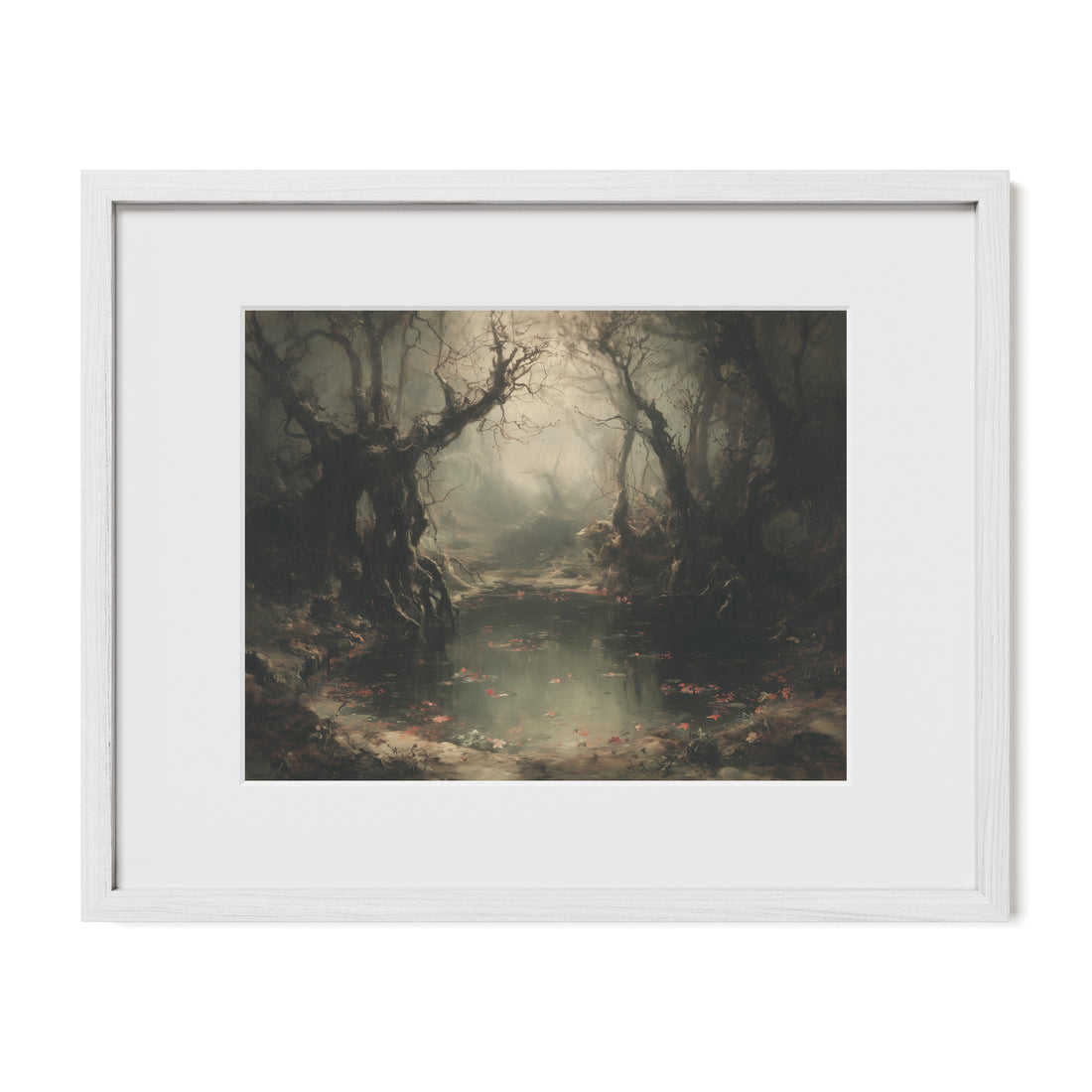 Swamp Under Gnarled Trees