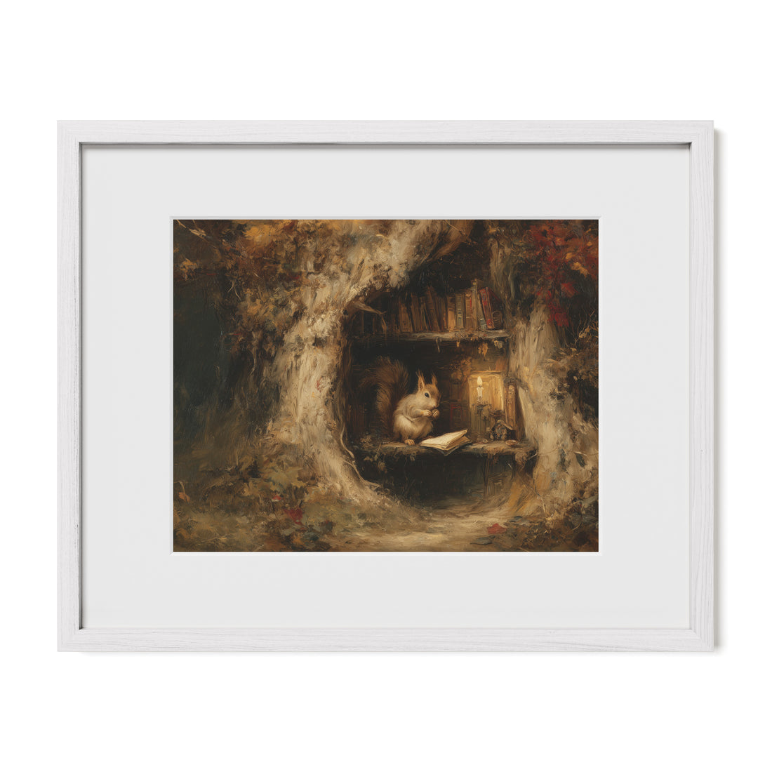 Squirrel in Hollow Tree