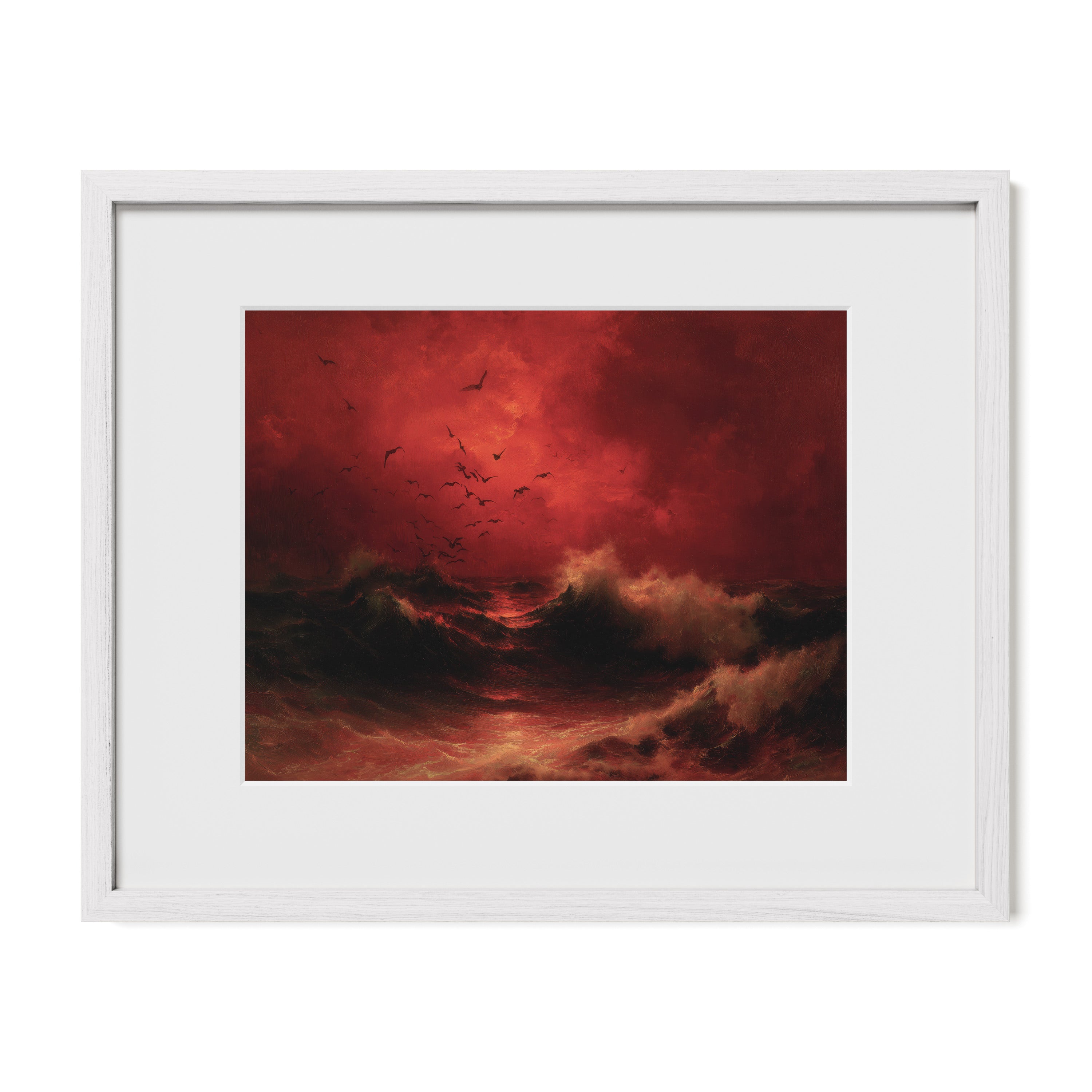 Blood Red Ocean Sky