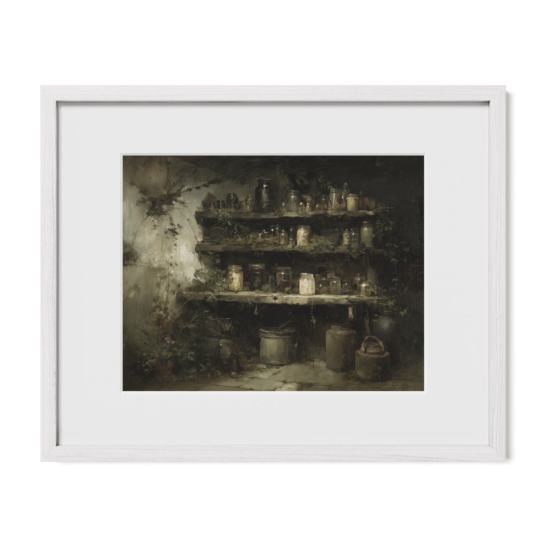 Old Apothecary Shelf