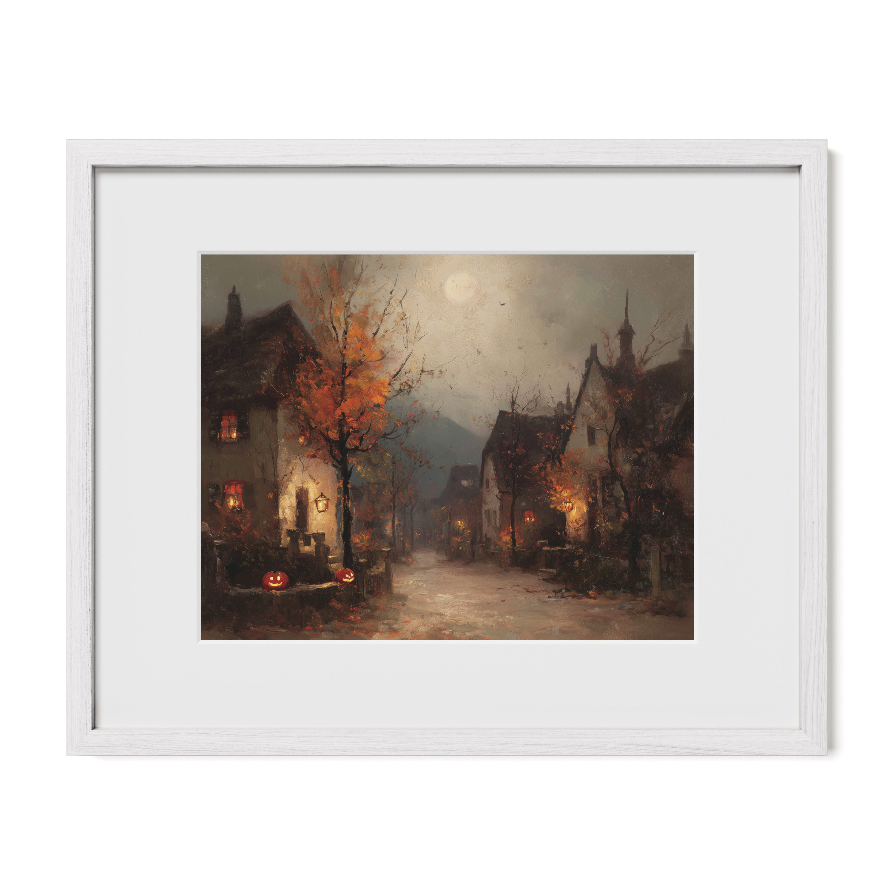 Full Moon Over Village