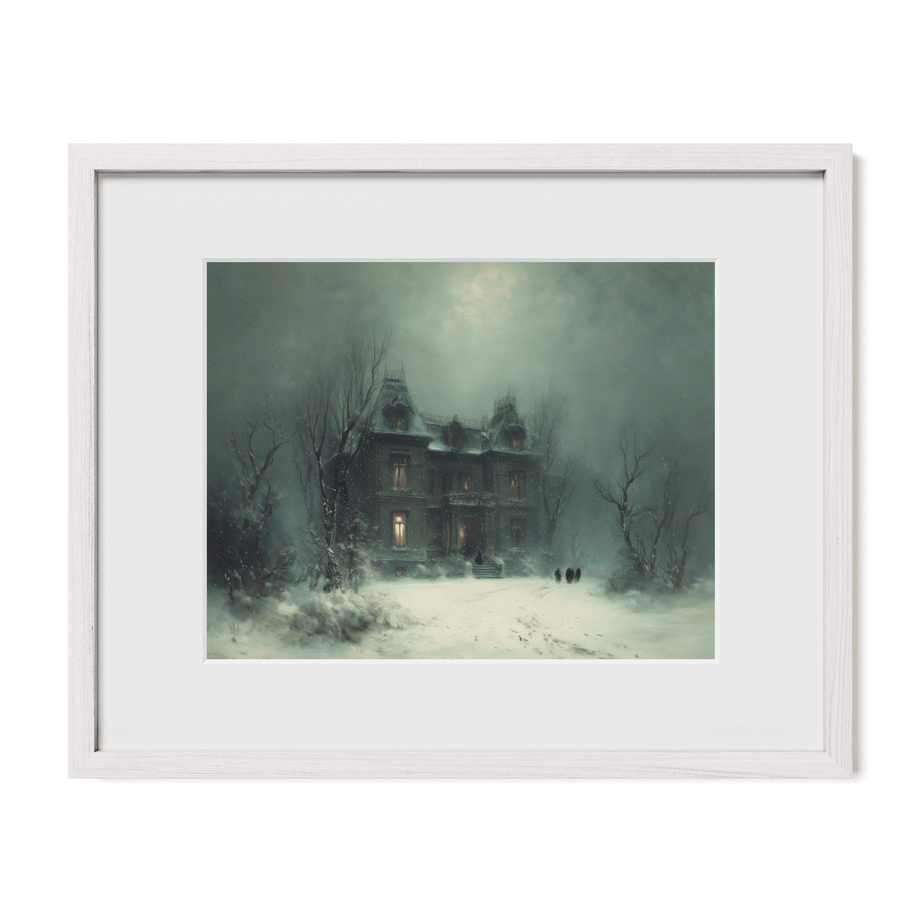 The Old Manor In Snow