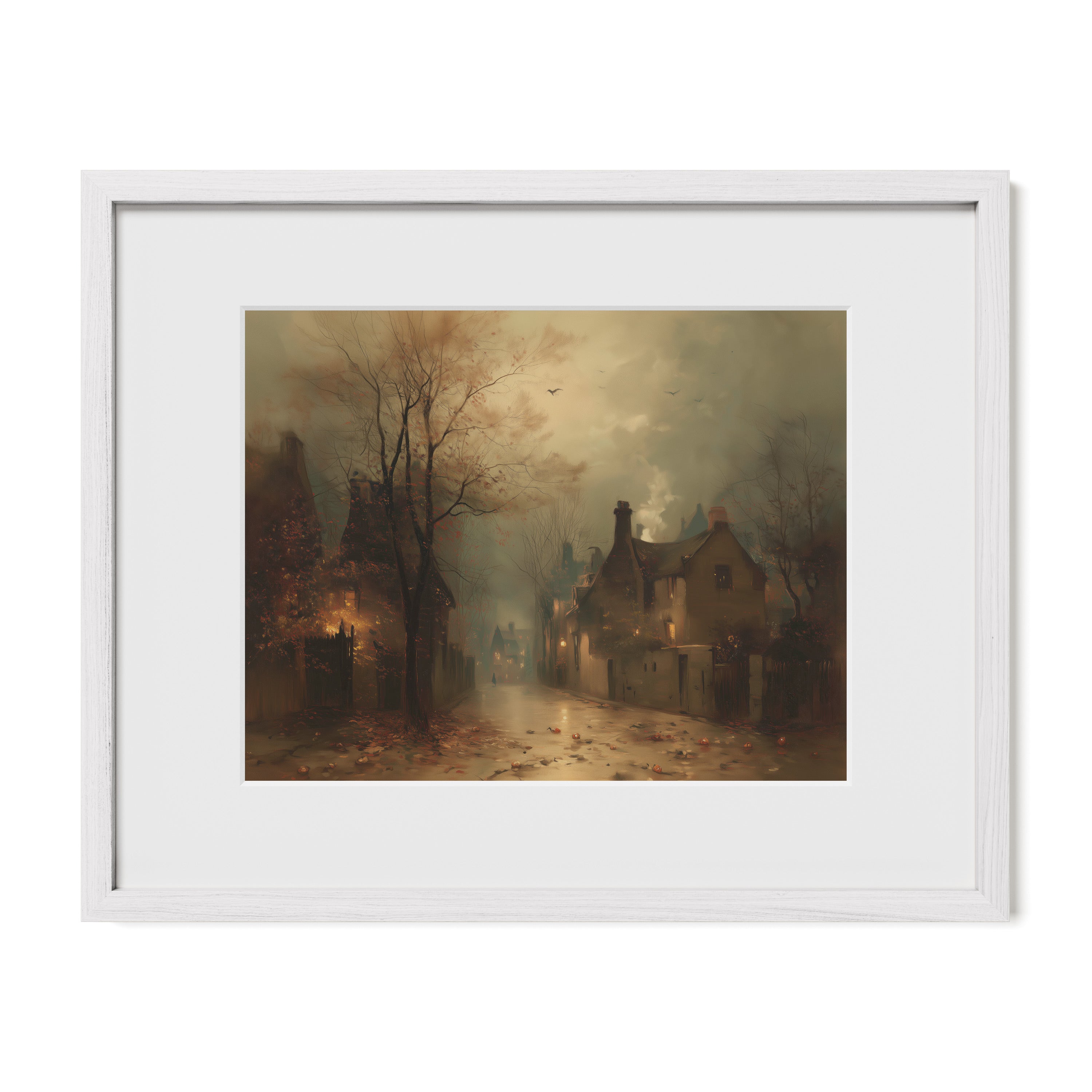 Fog Over Village Road