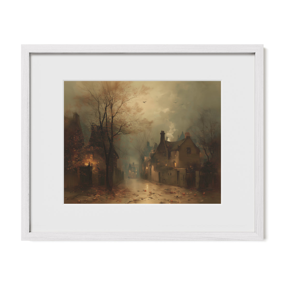 Fog Over Village Road