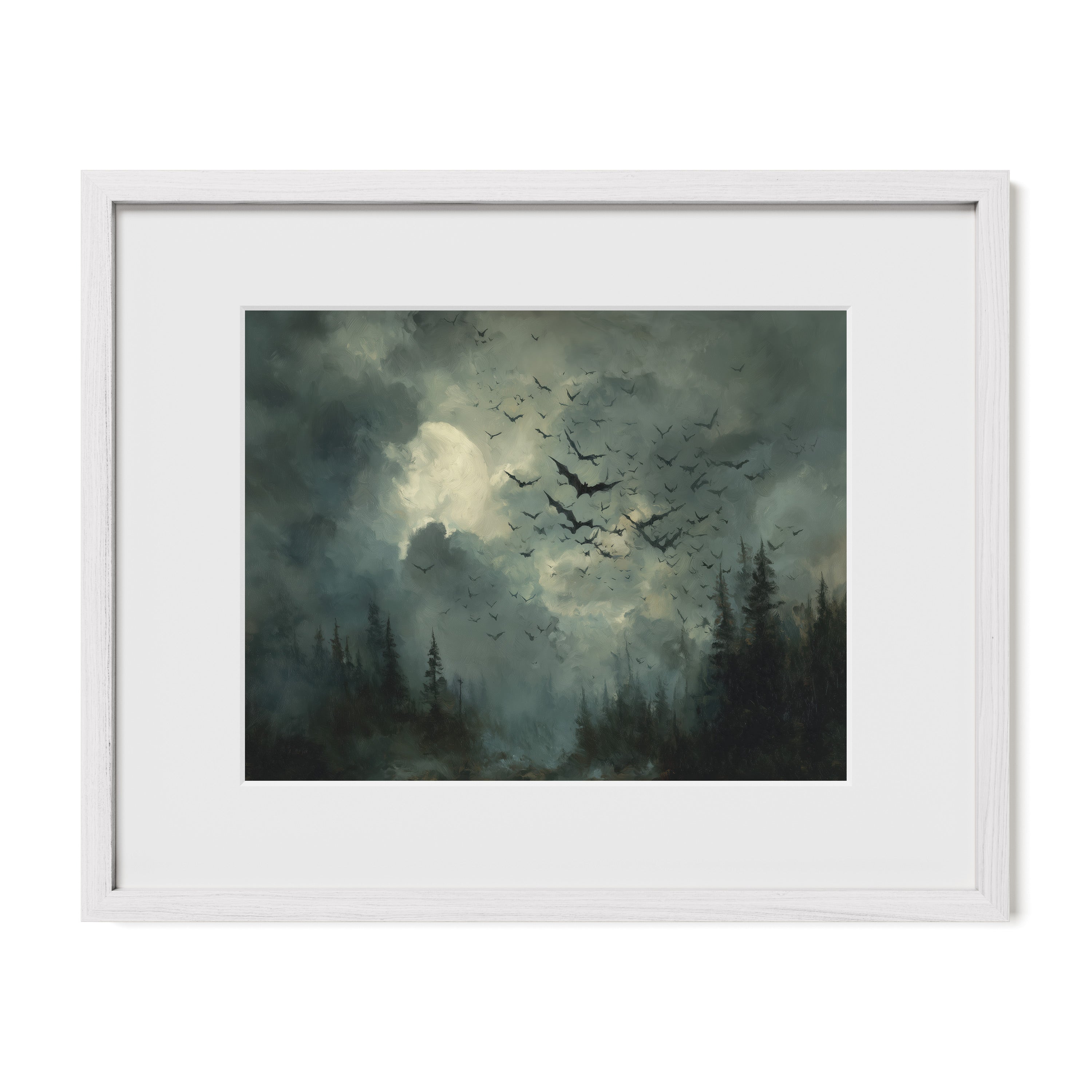 Moonrise With Bats