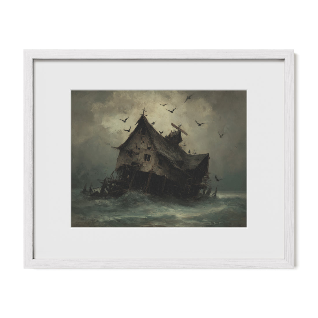 Shipwrecked House at Sea