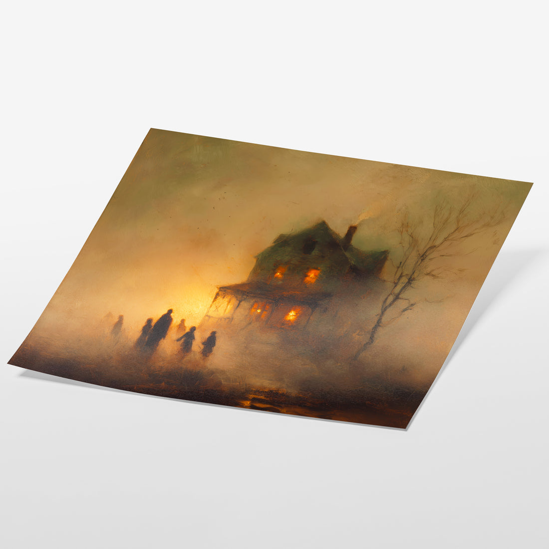 Haunted House In Fog
