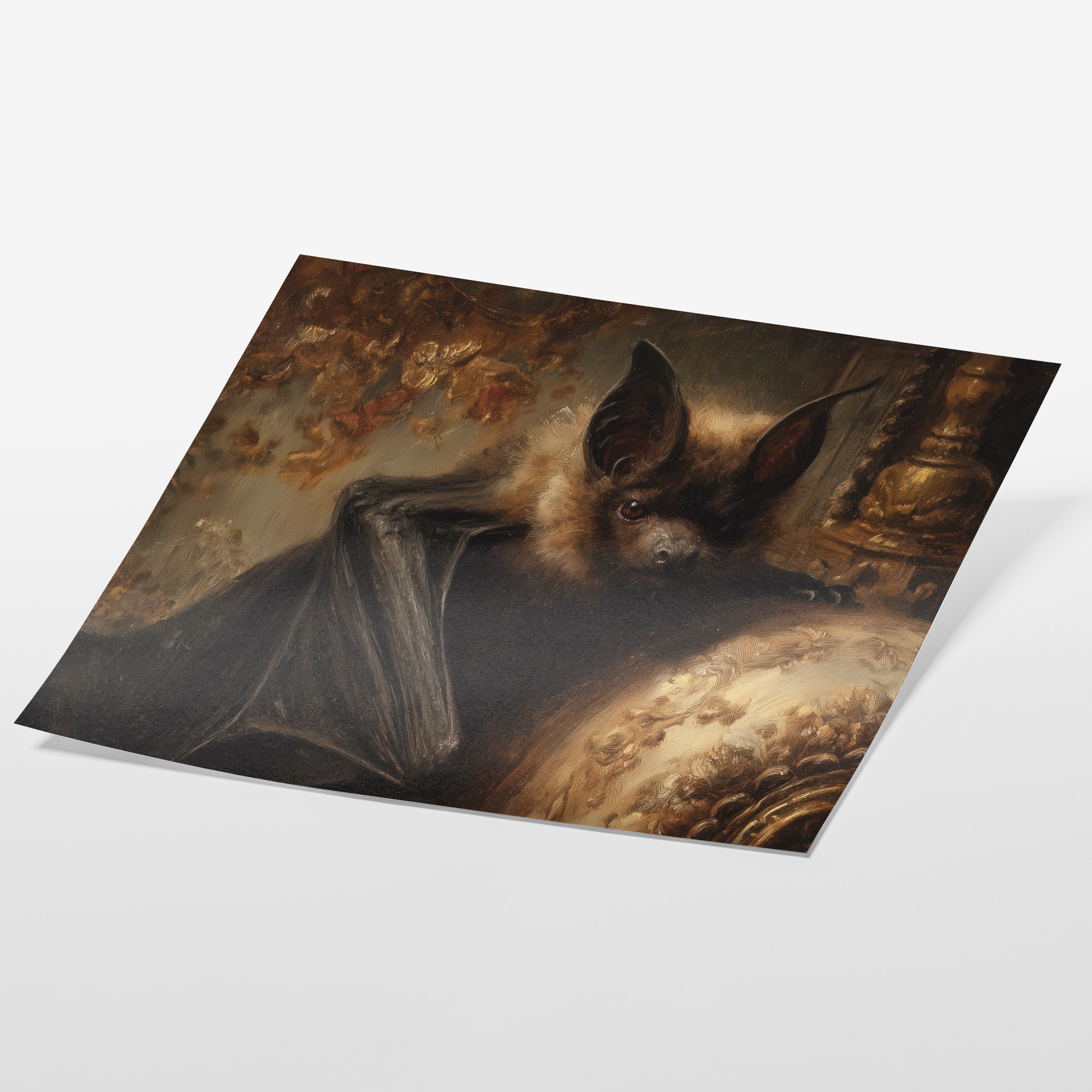 Bat Resting on Chair