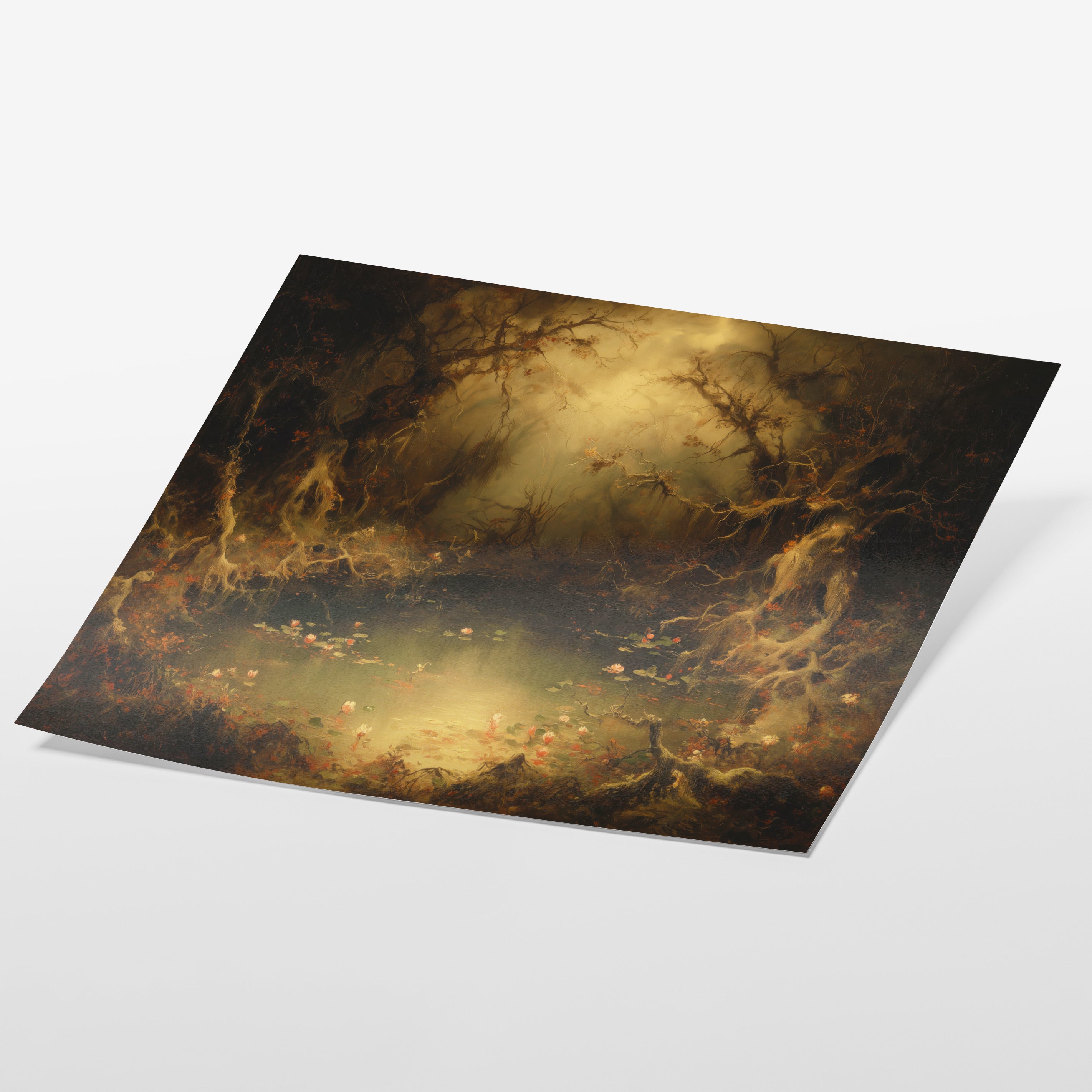 Forest Path in Autumn Gloom