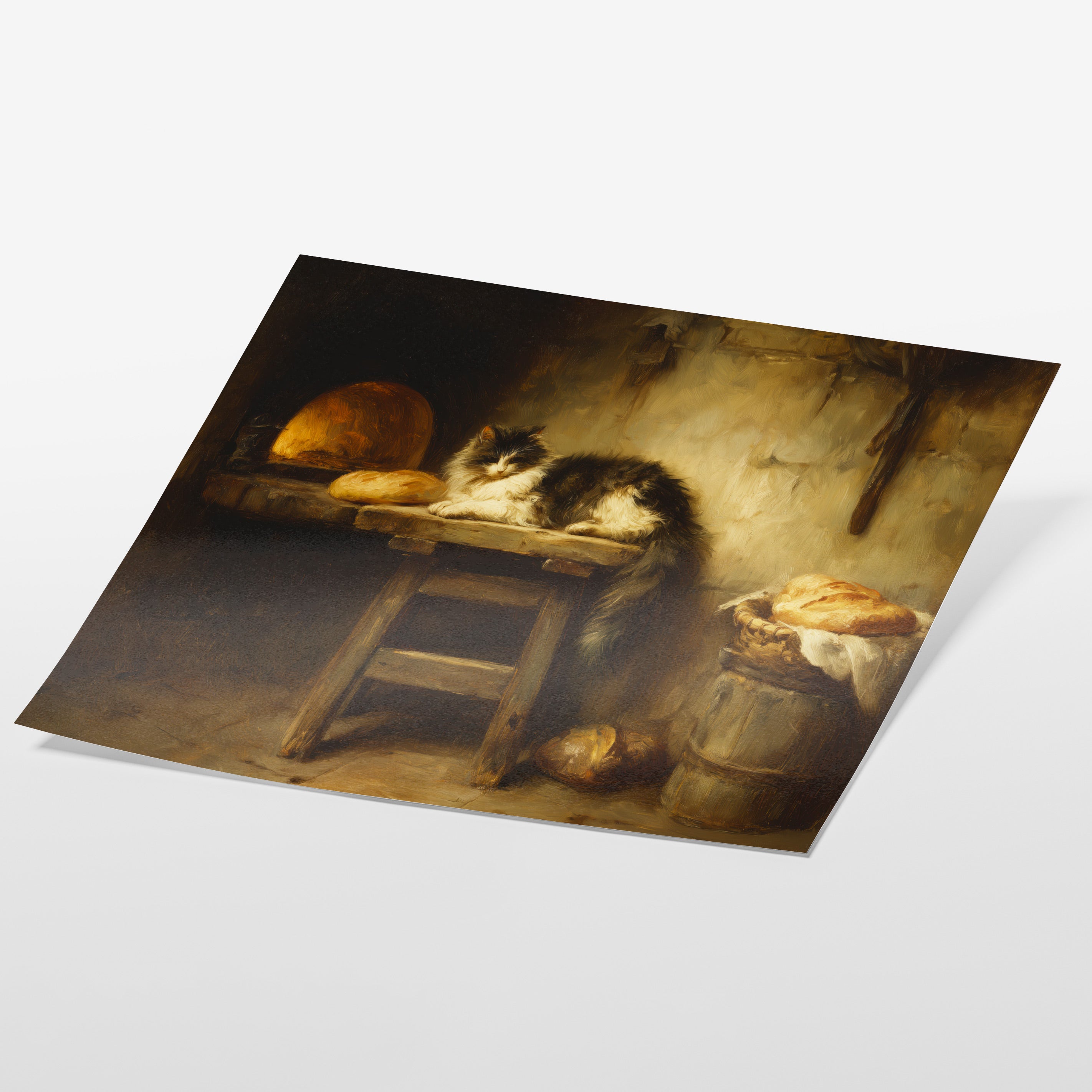 Cat And Bread Table