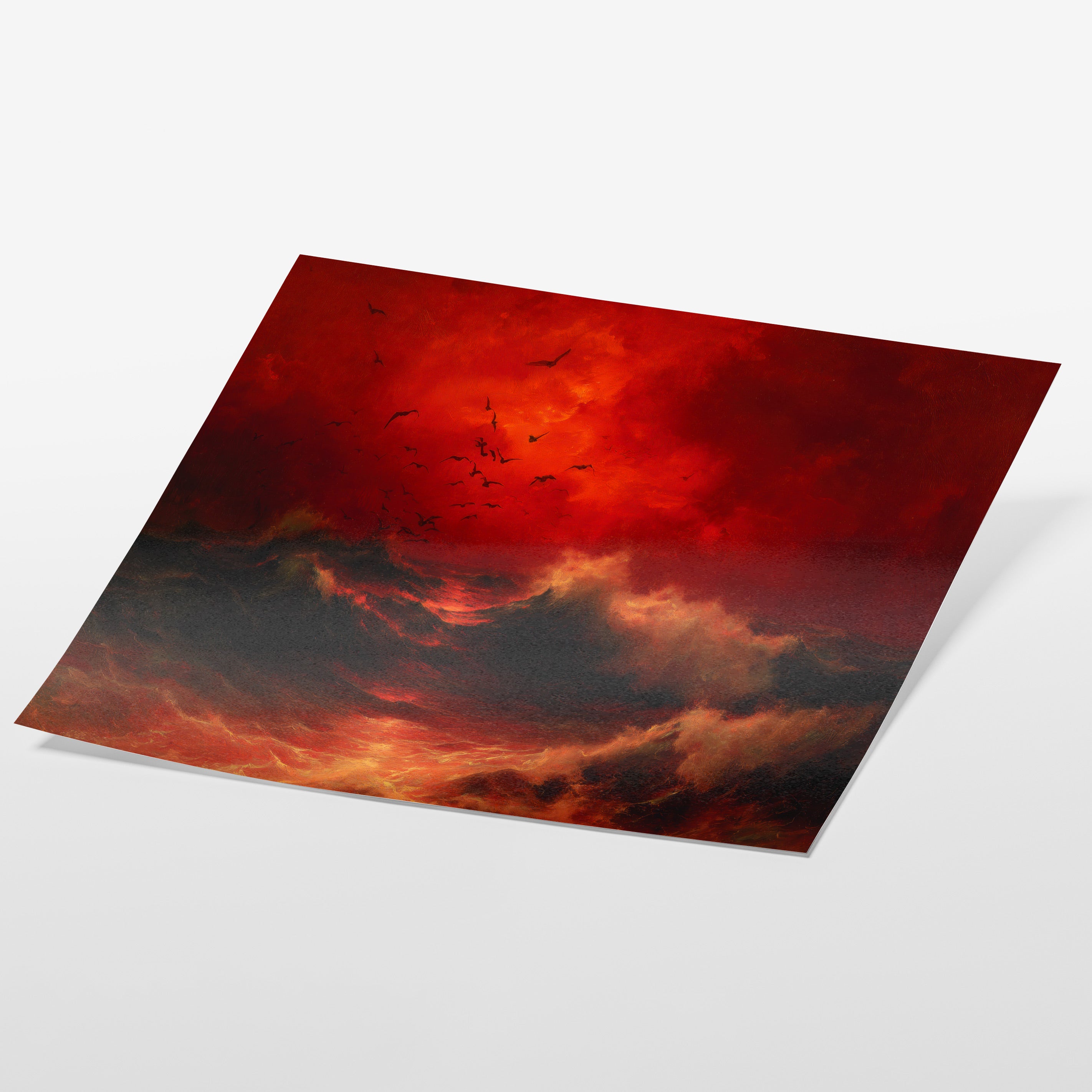 Blood Red Ocean Sky