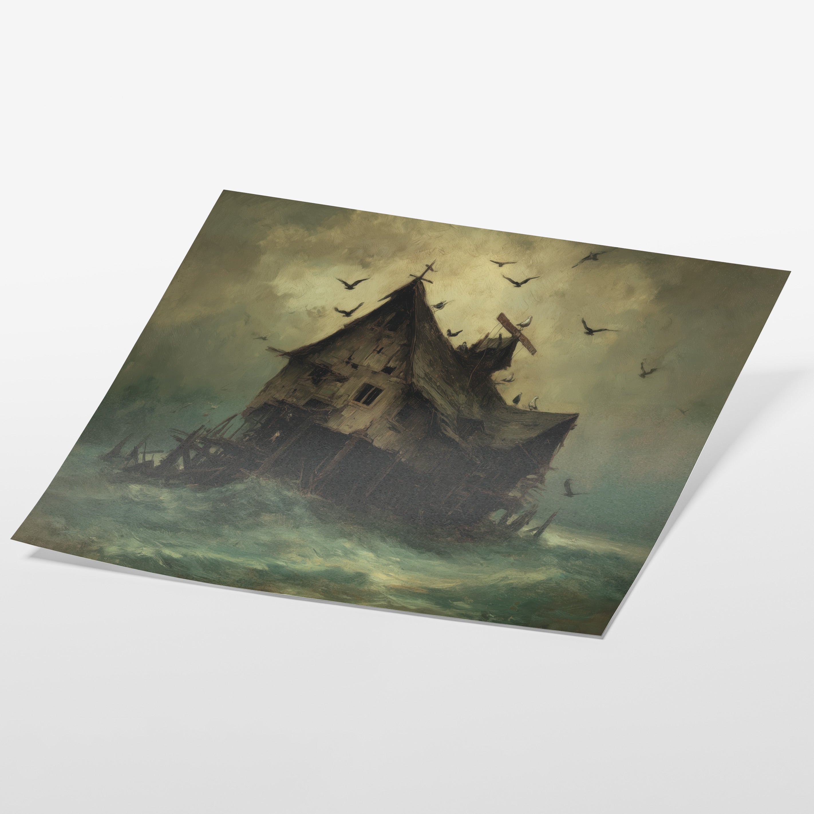 Shipwrecked House at Sea