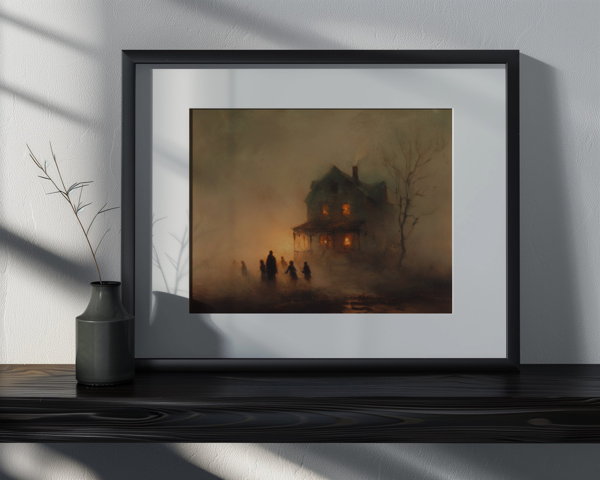 Haunted House In Fog