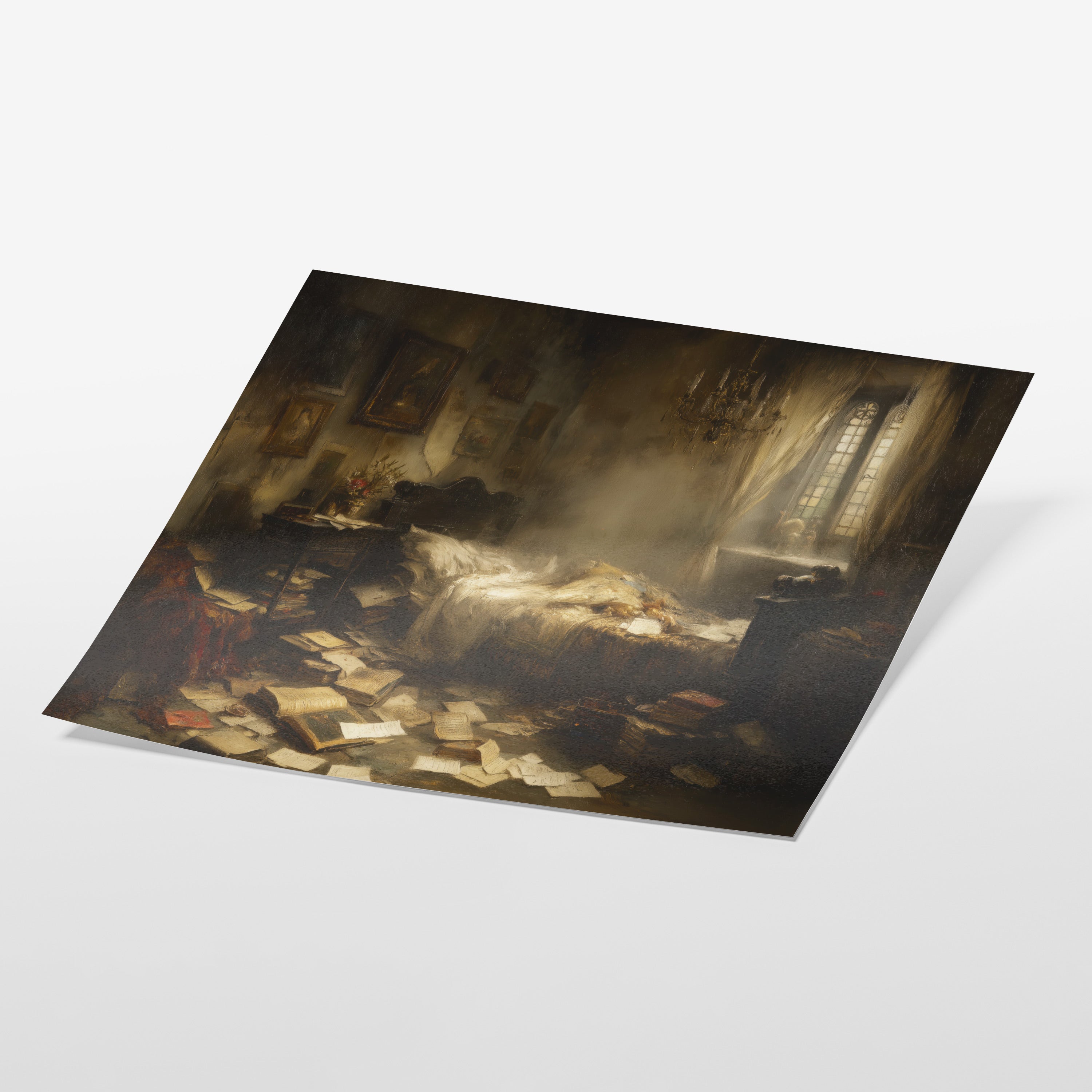 Disheveled Mourning Room