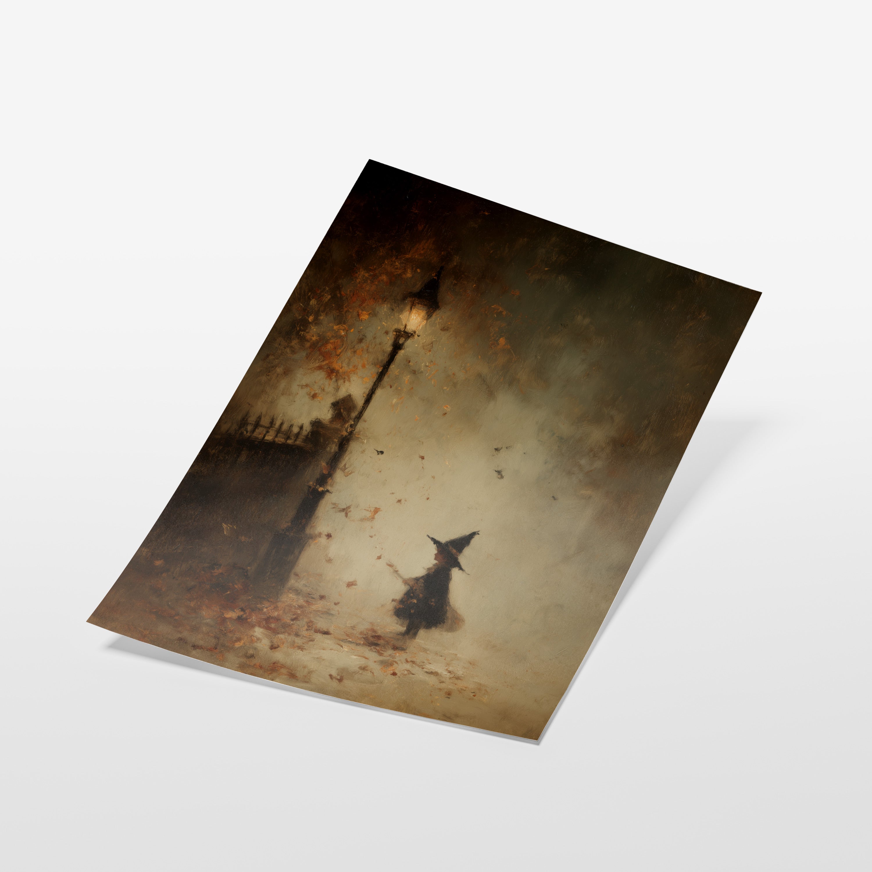 Witch and Falling Leaves