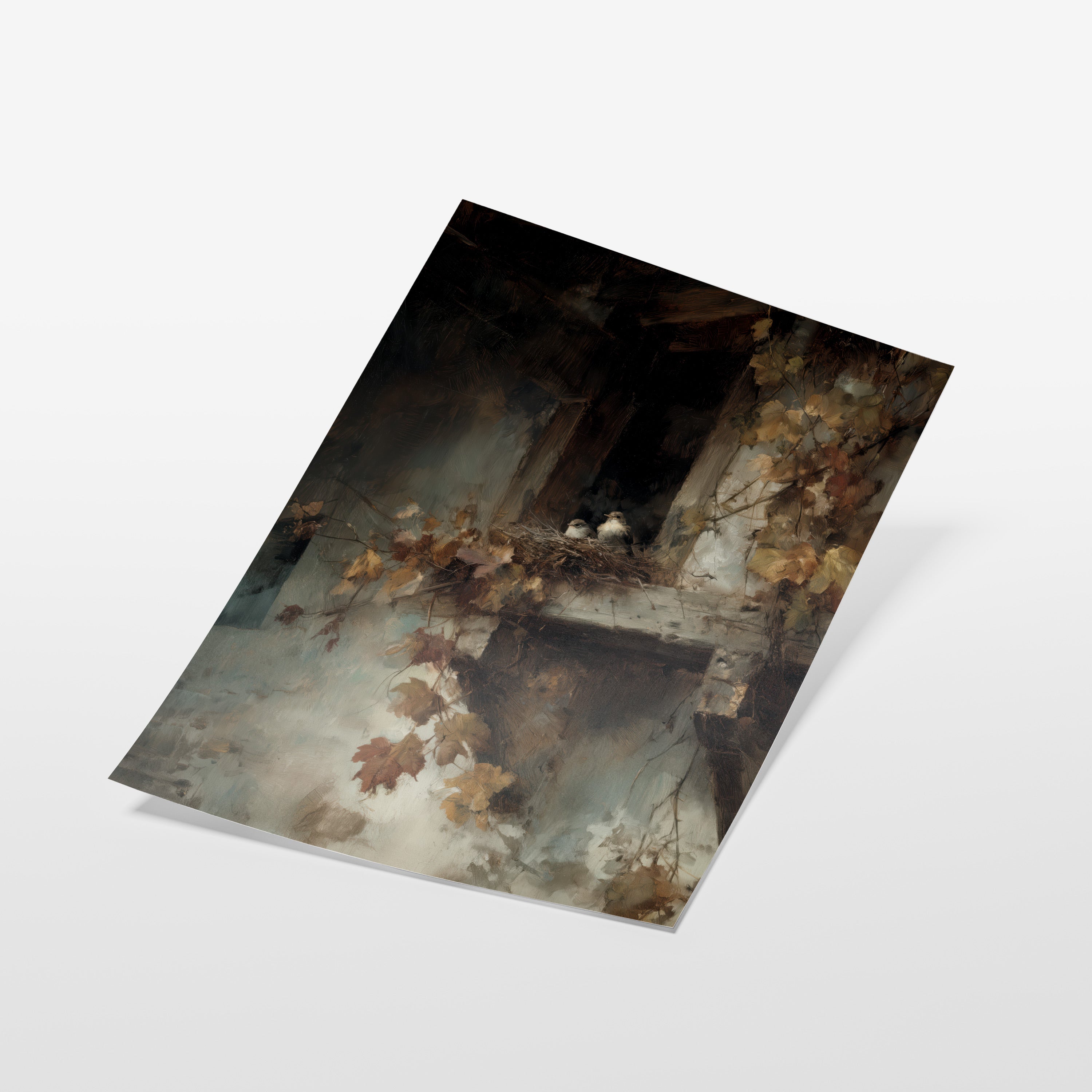 Crumbling Balcony Stillness