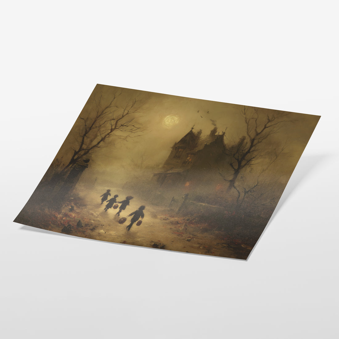 Children Walking Toward Manor