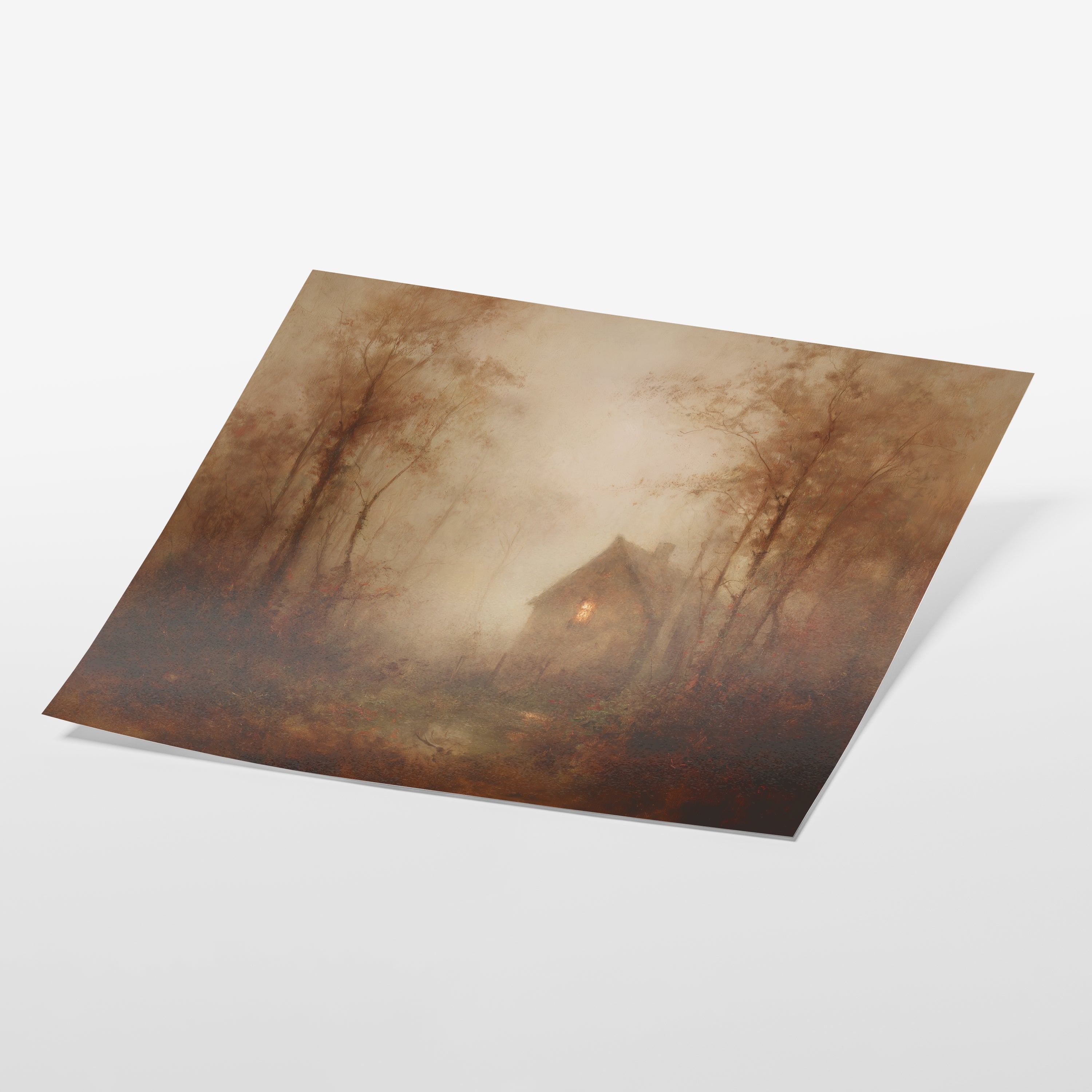 Light in the Foggy Pines