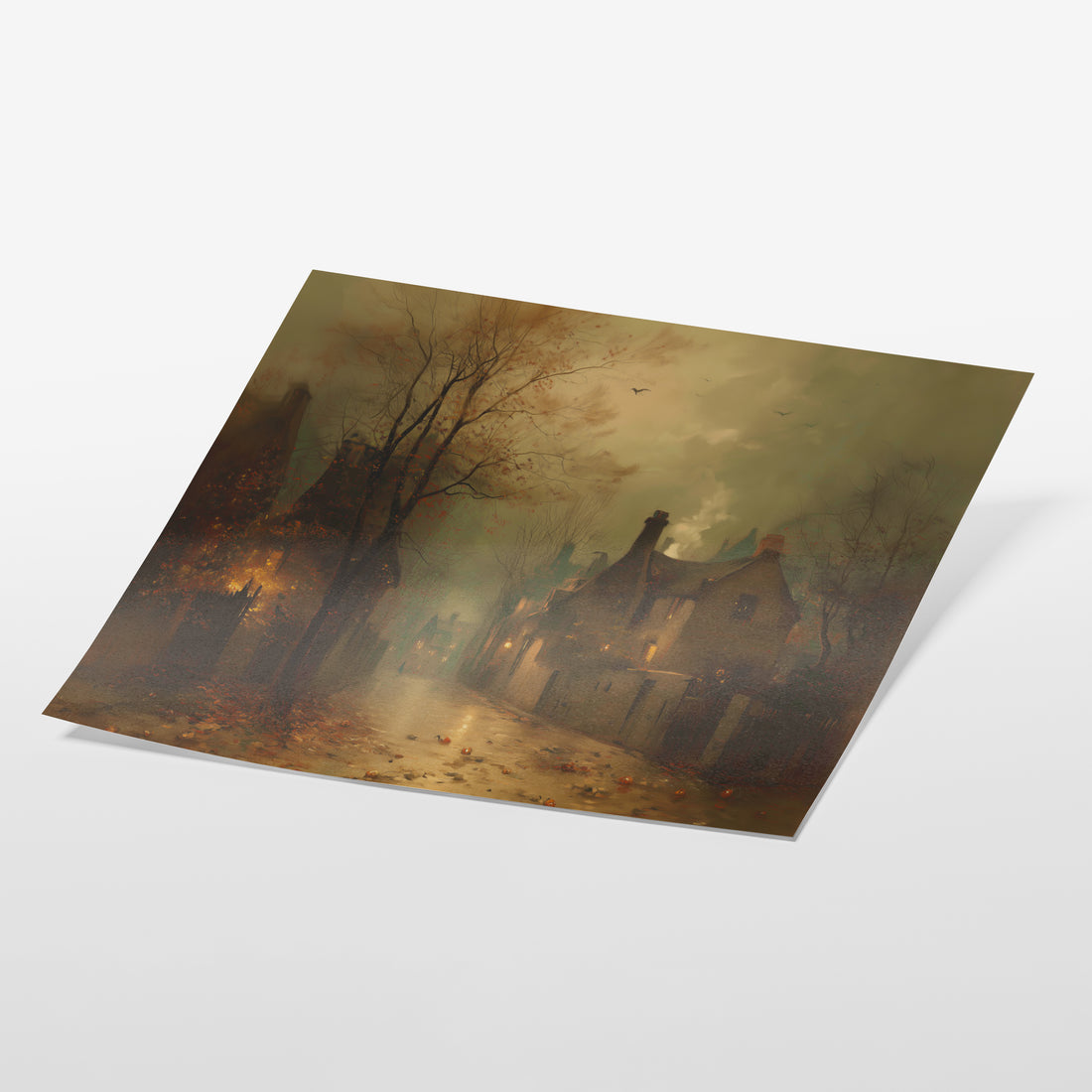 Fog Over Village Road