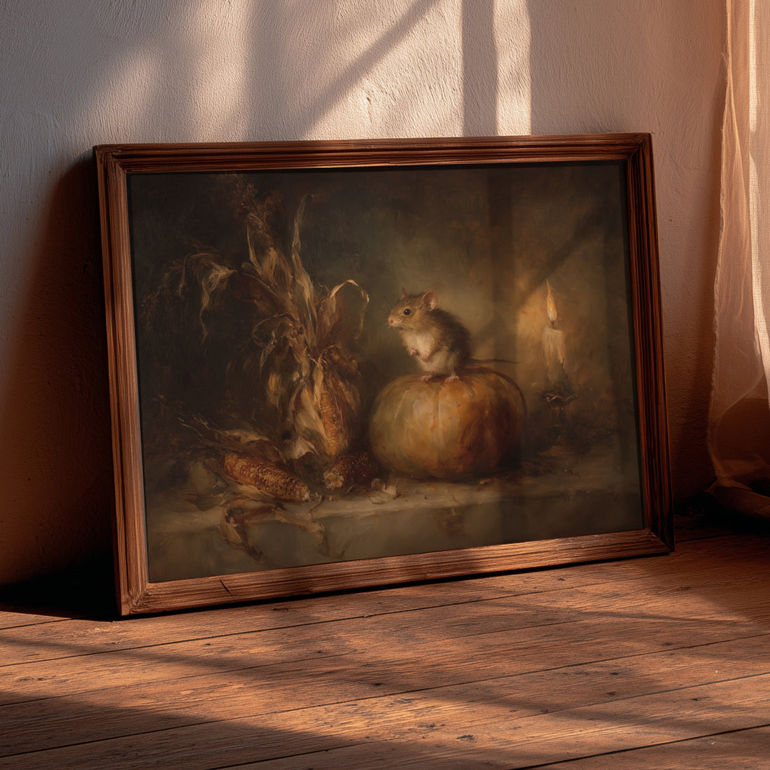 Pumpkin Mouse and Corn