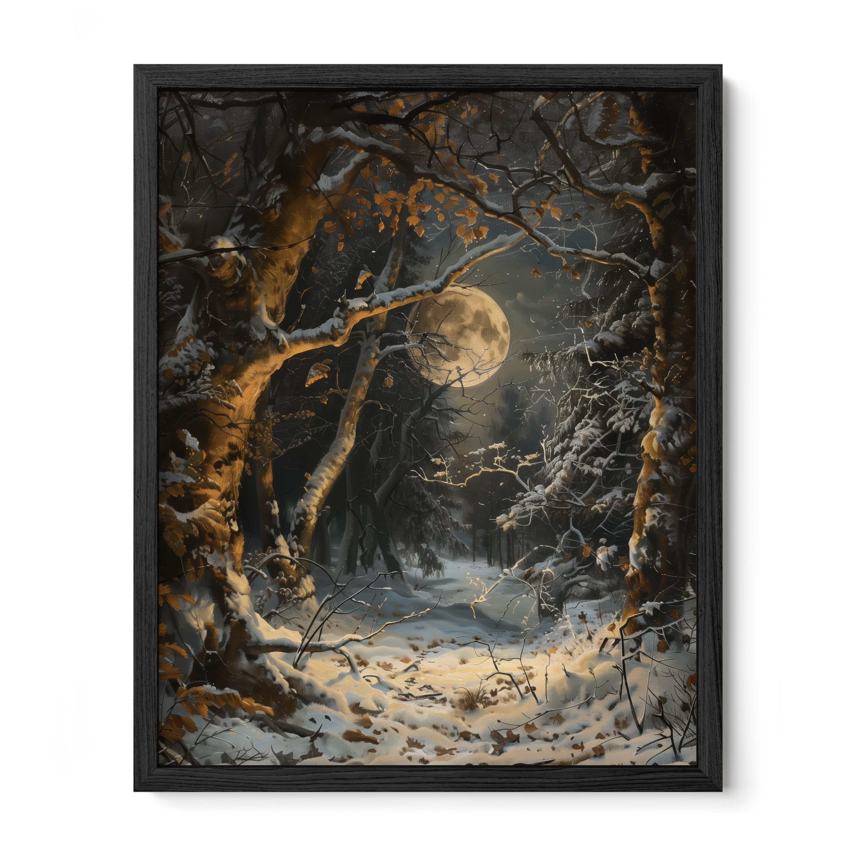 Moonlit Snowfall