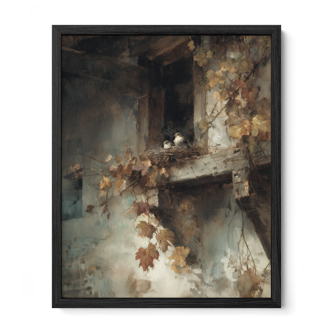 Crumbling Balcony Stillness