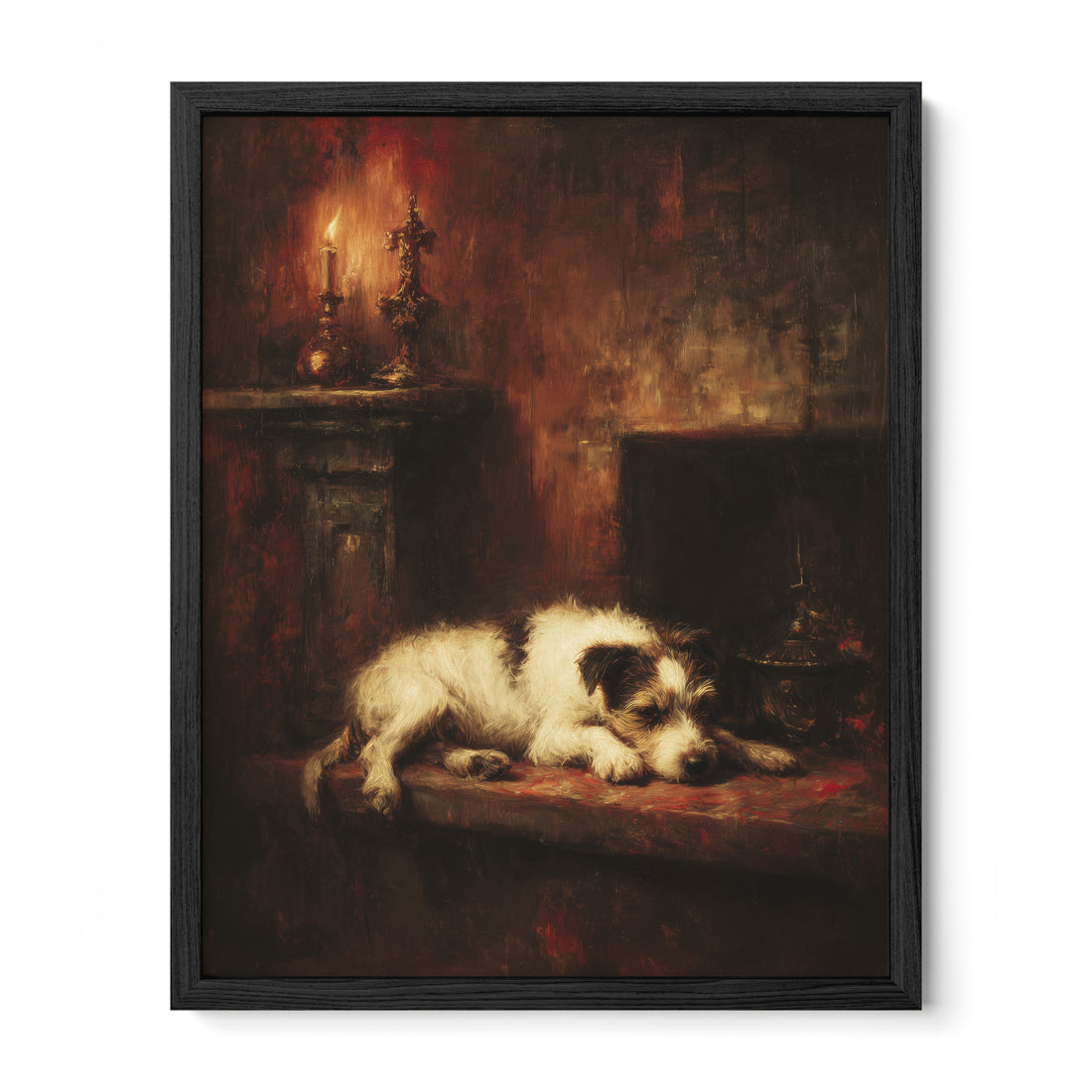 Dog by the Fire