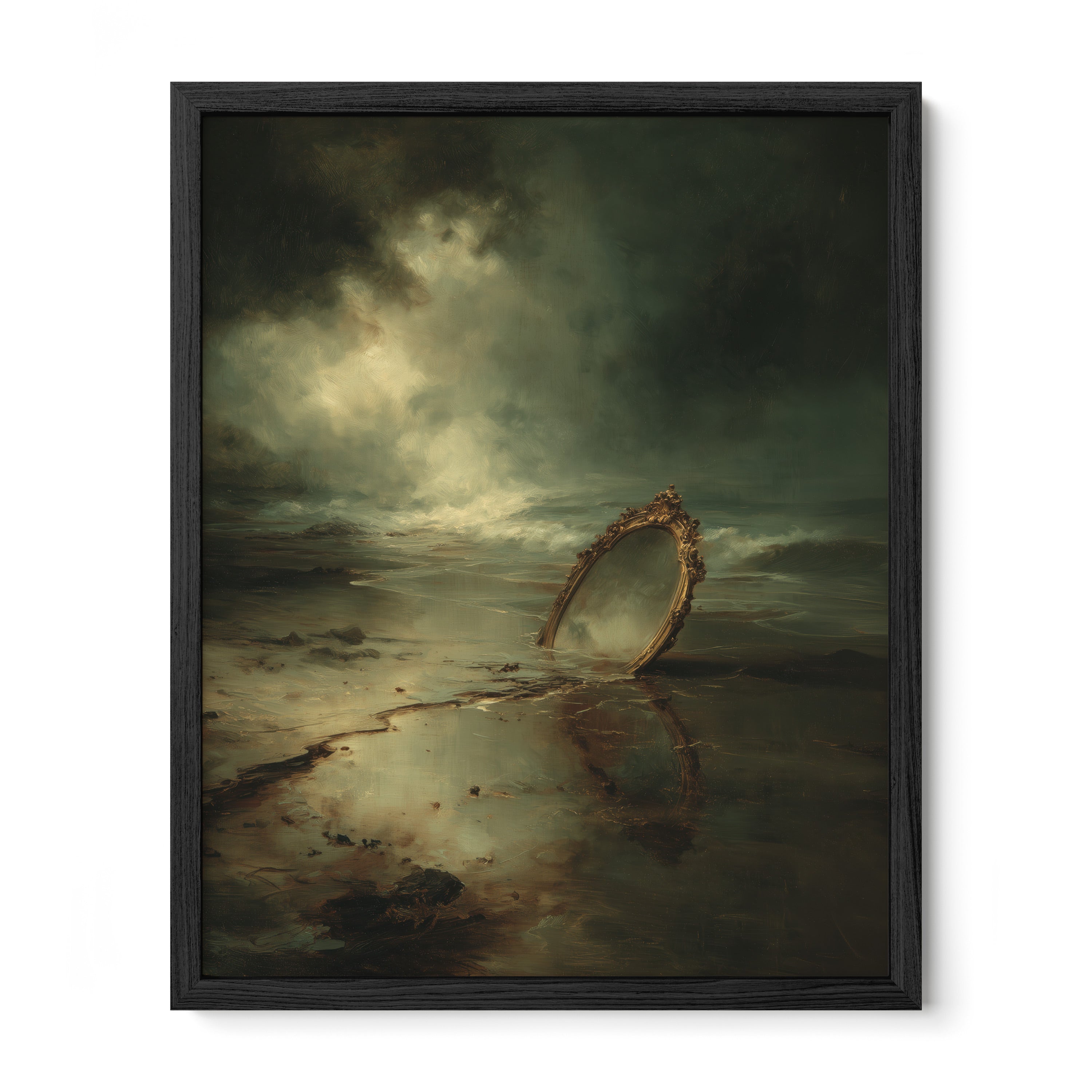 Mirror in the Tidal Sand
