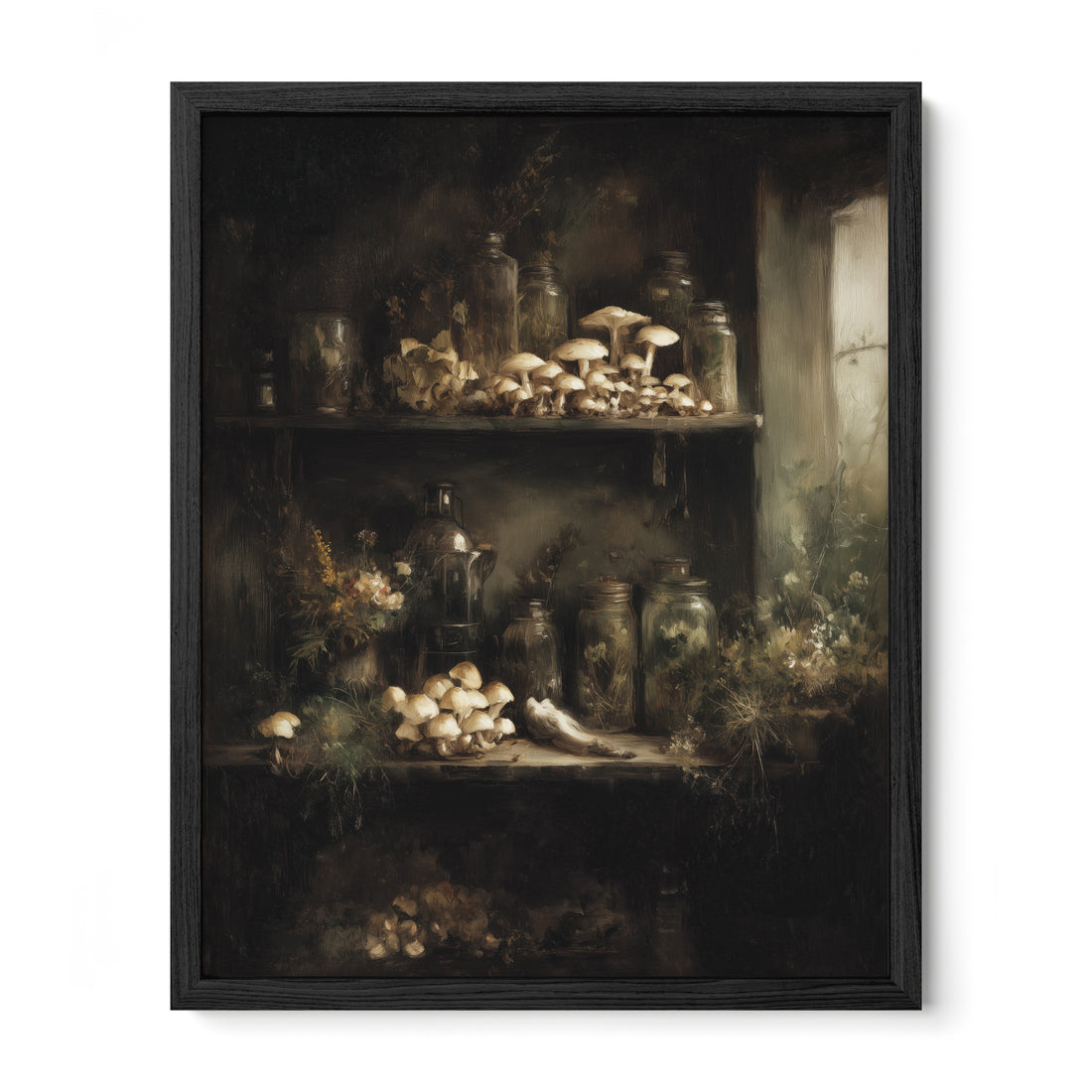 Mushroom Apothecary Shelf