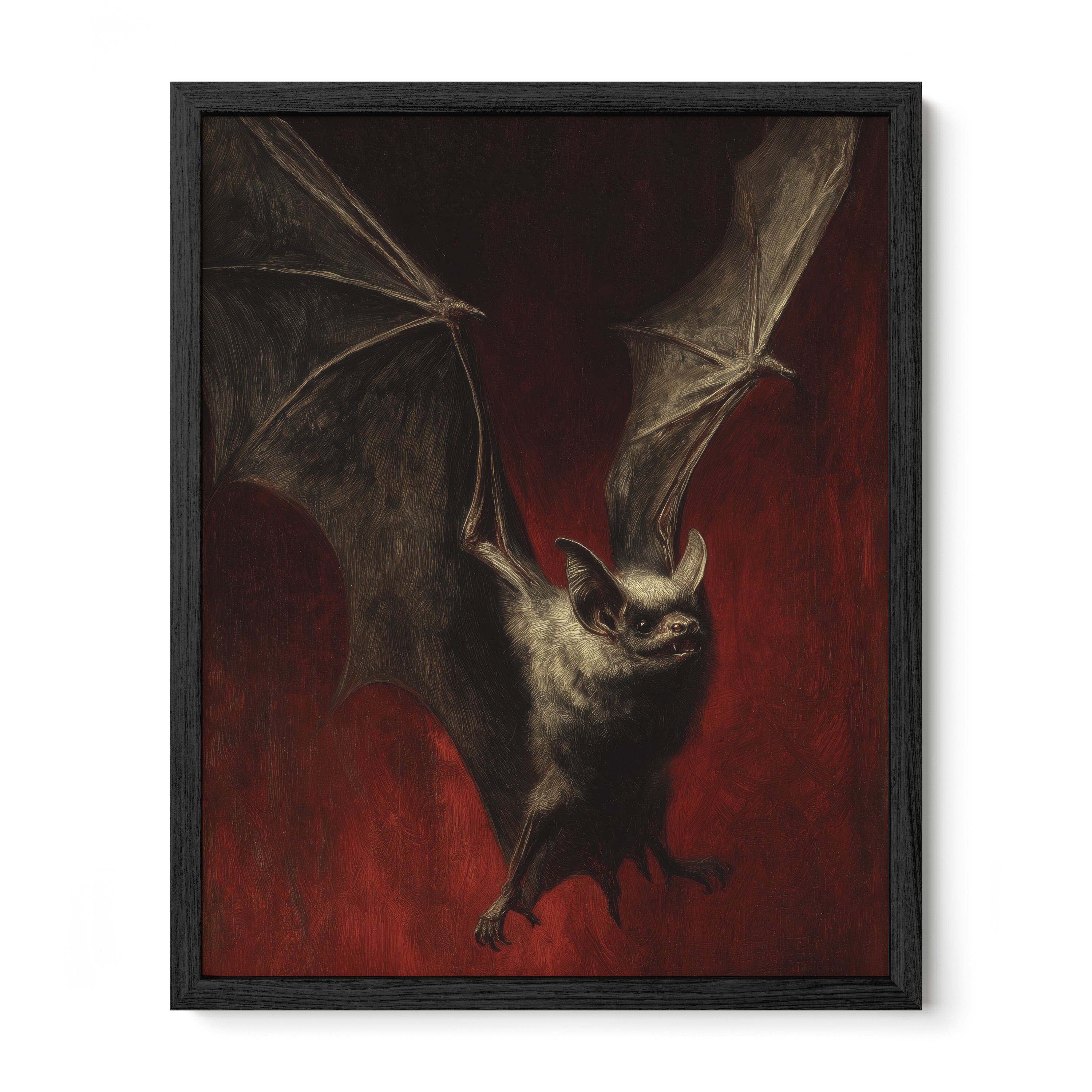 Bat Against Red Sky