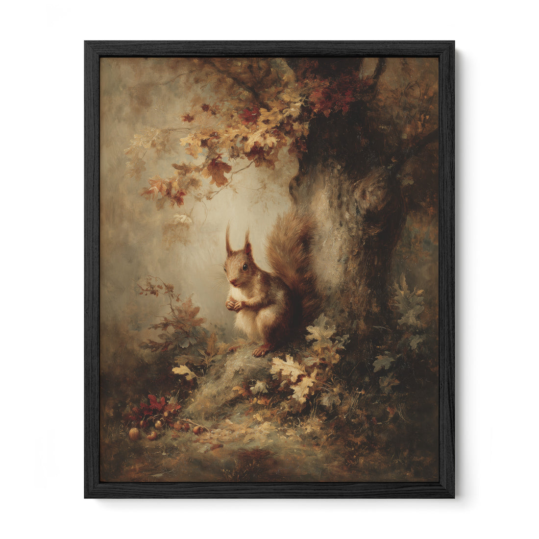 Squirrel Beneath Blossoms