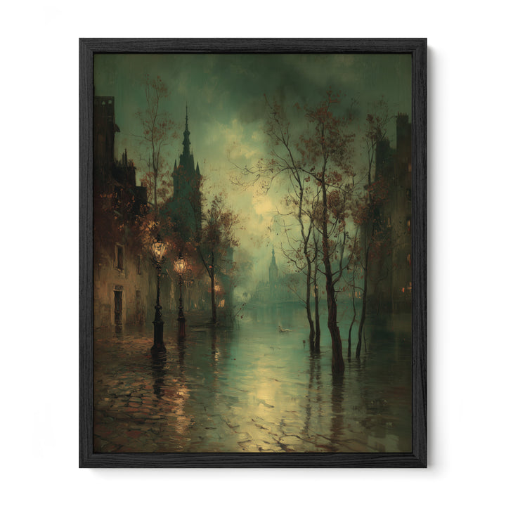 Misty City at Dawn