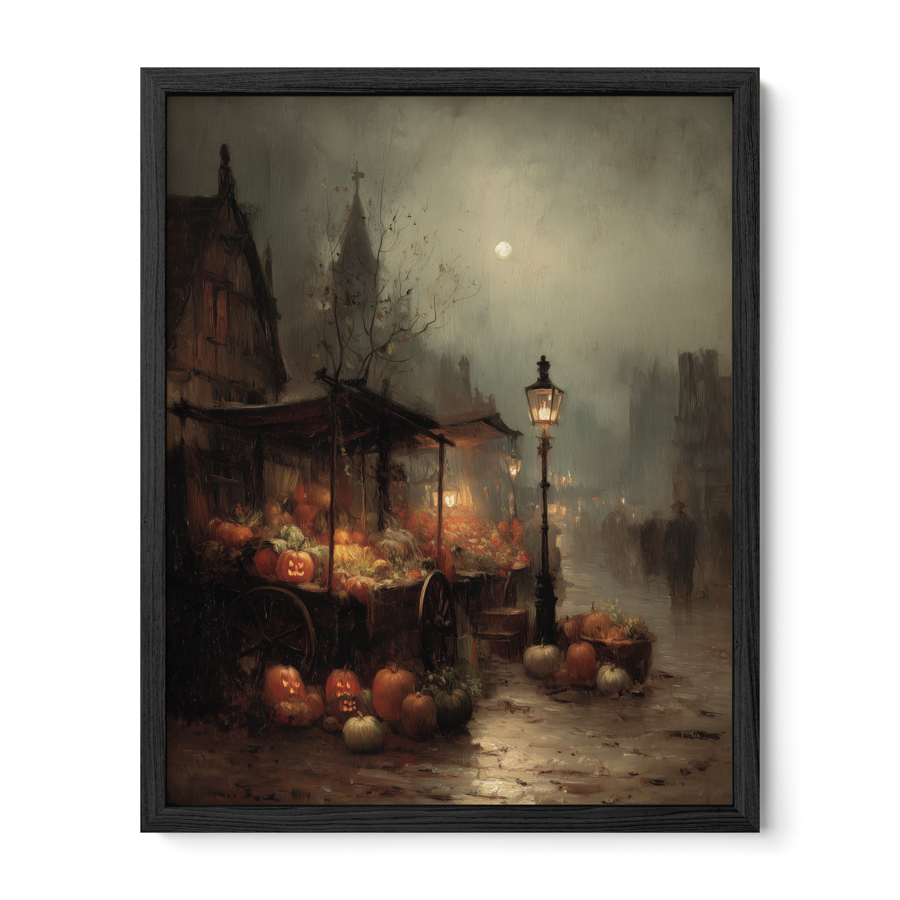 Pumpkin Market At Dusk