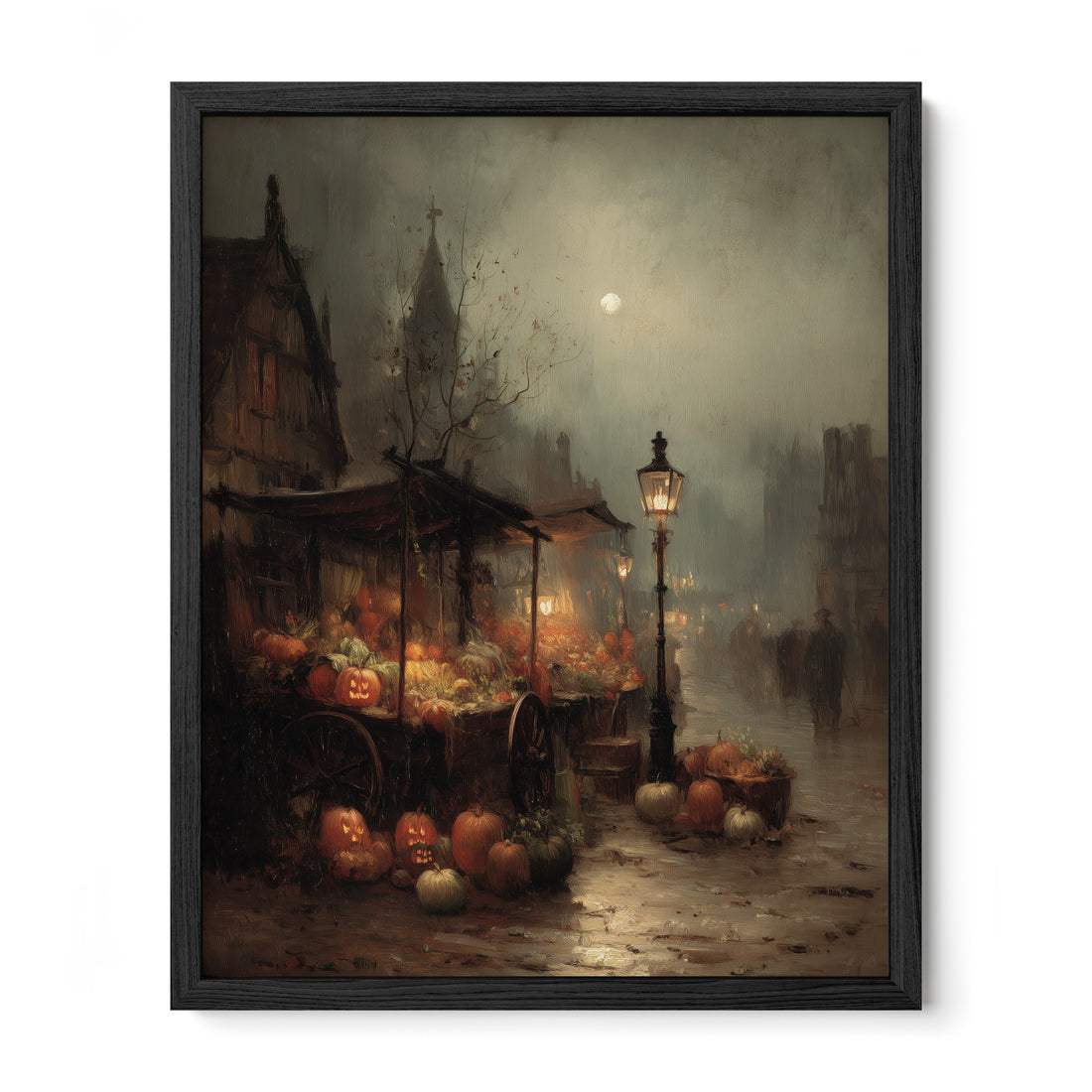 Pumpkin Market At Dusk