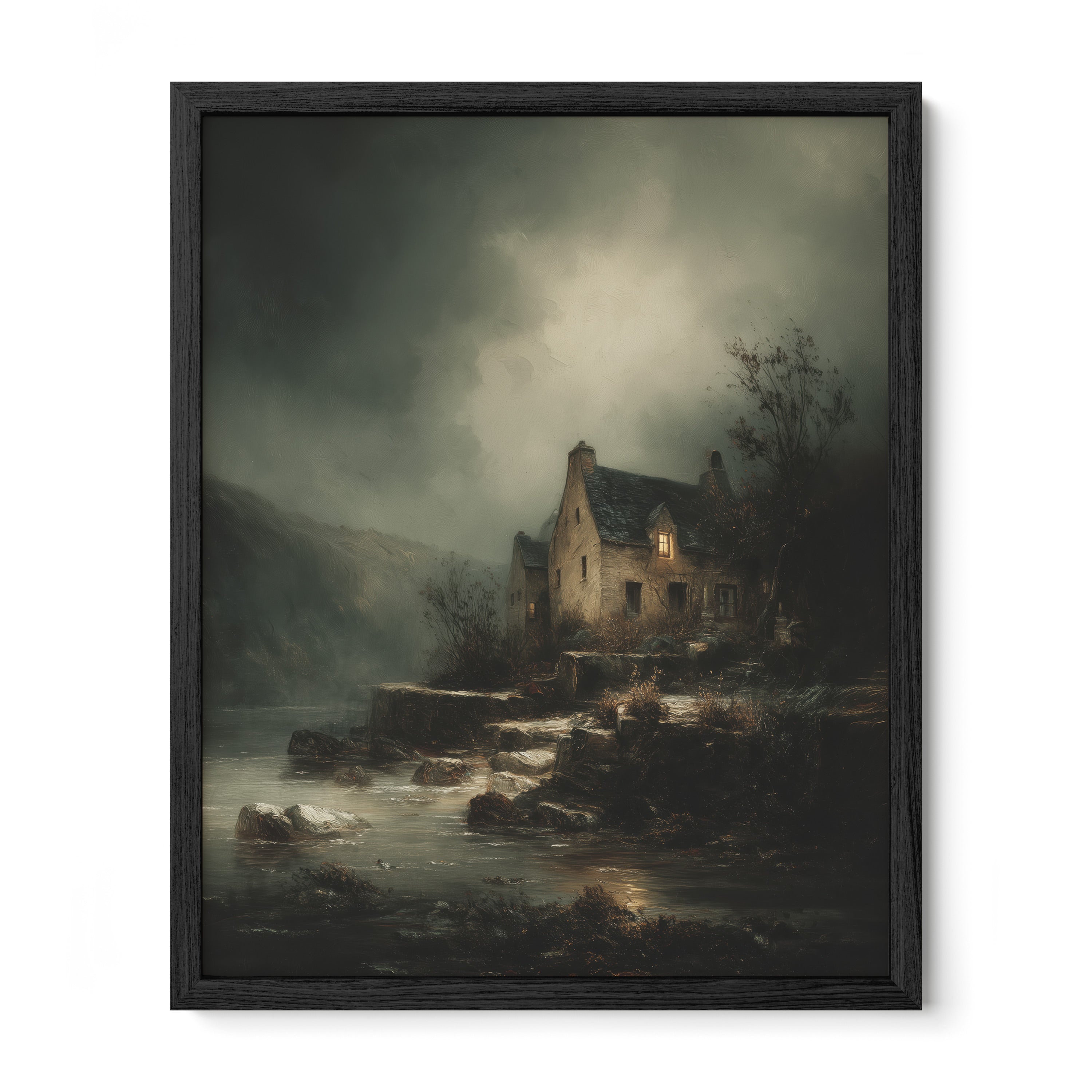 Seaside House in Storm
