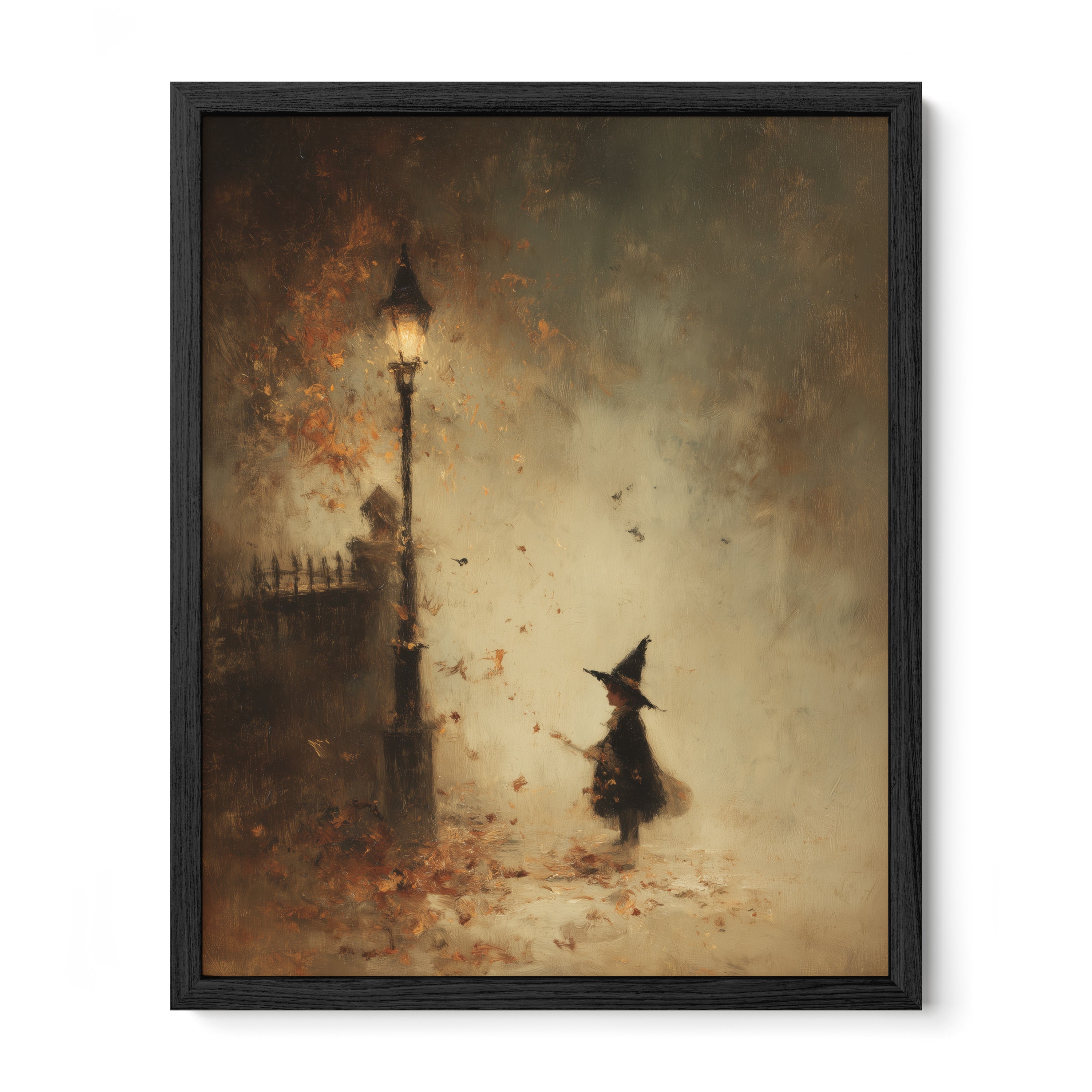 Witch and Falling Leaves