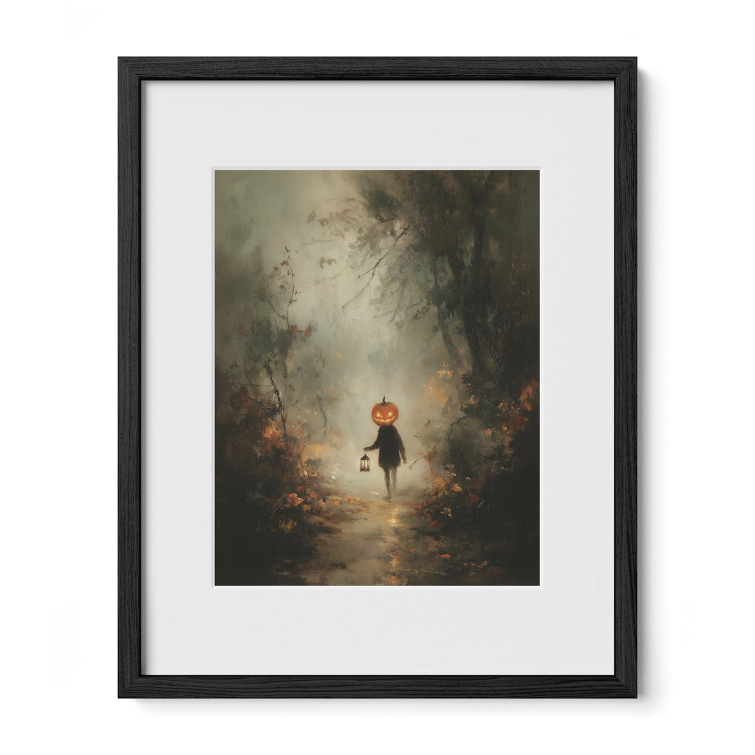 Pumpkin Child in Forest