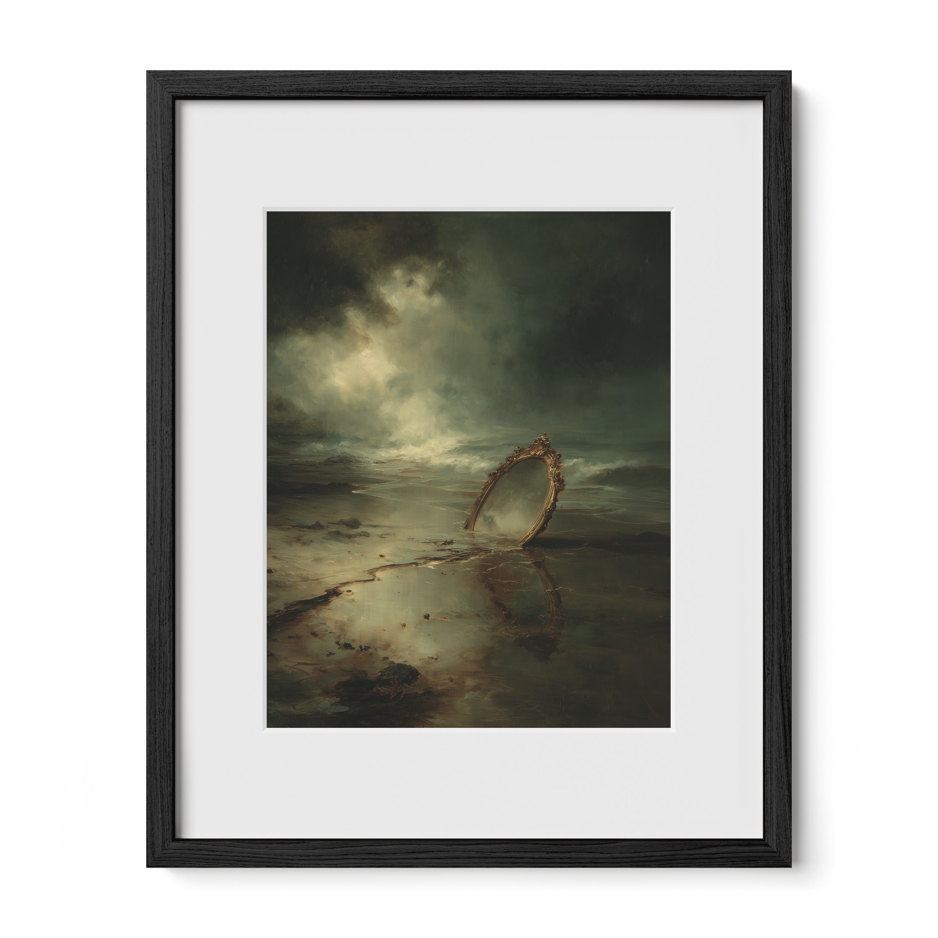 Mirror in the Tidal Sand